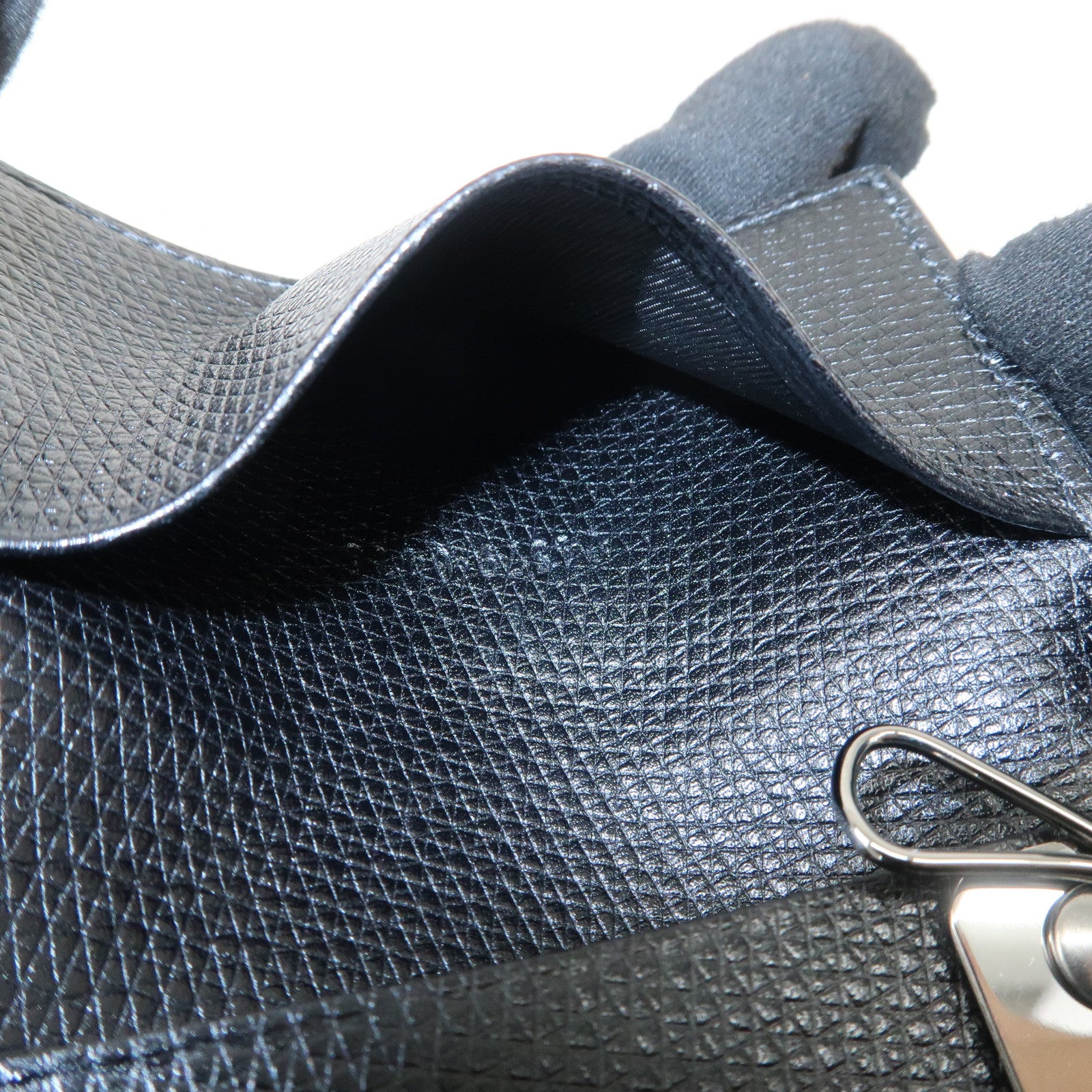 GUCCI Logo Leather 6 Rings Key Case Black 04579