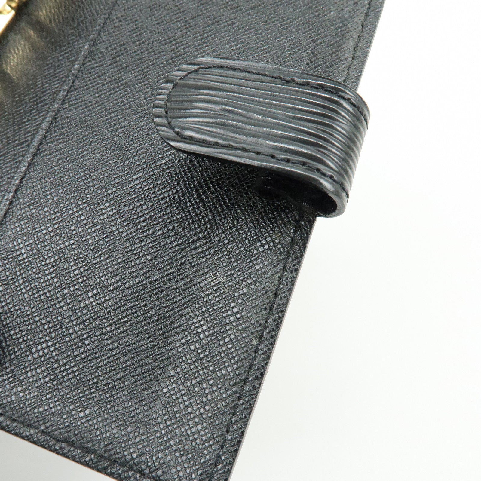 Louis Vuitton Epi Agenda PM Planner Cover Noir R20052