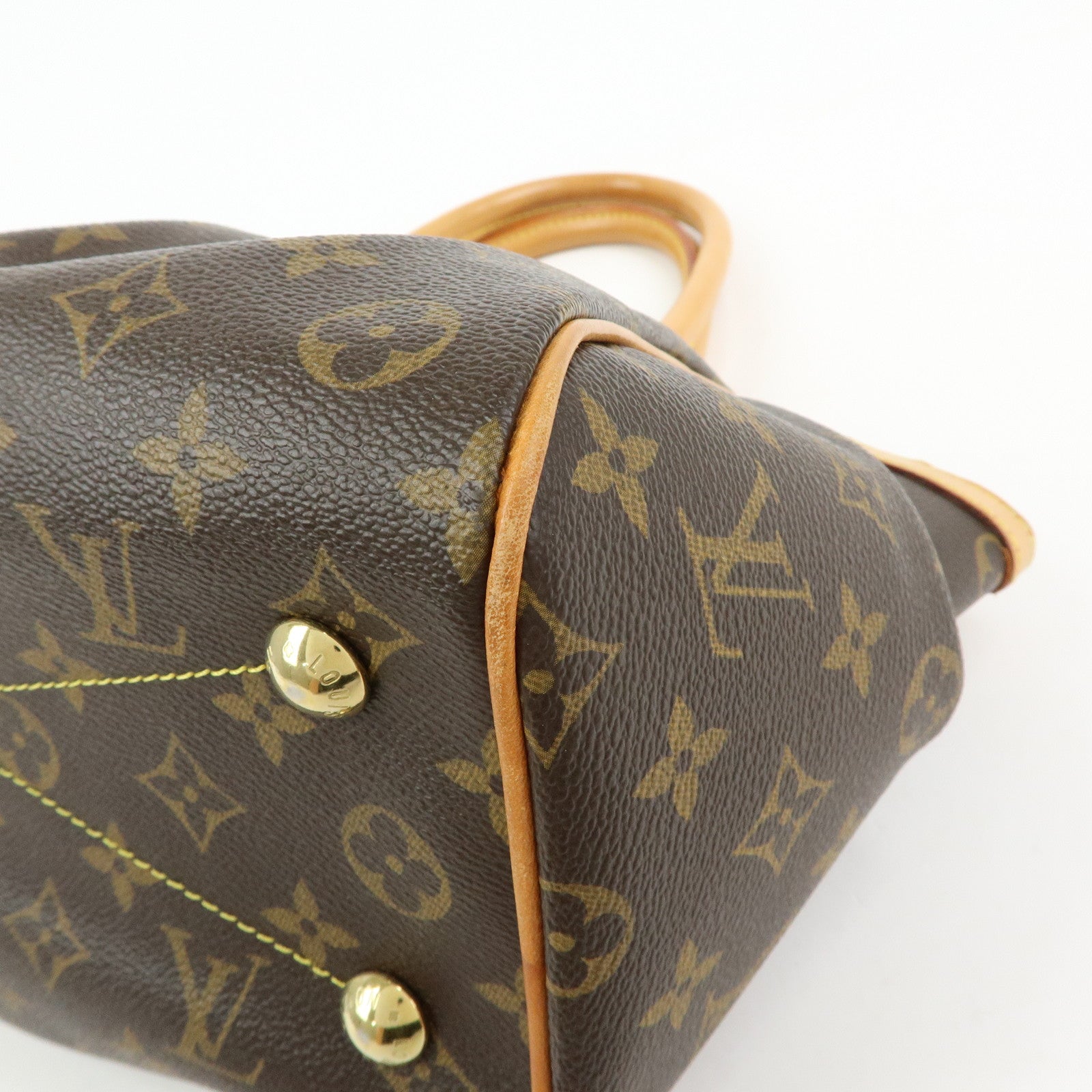Louis Vuitton Monogram Tivoli PM Hand Bag Shoulder Bag Brown M40143