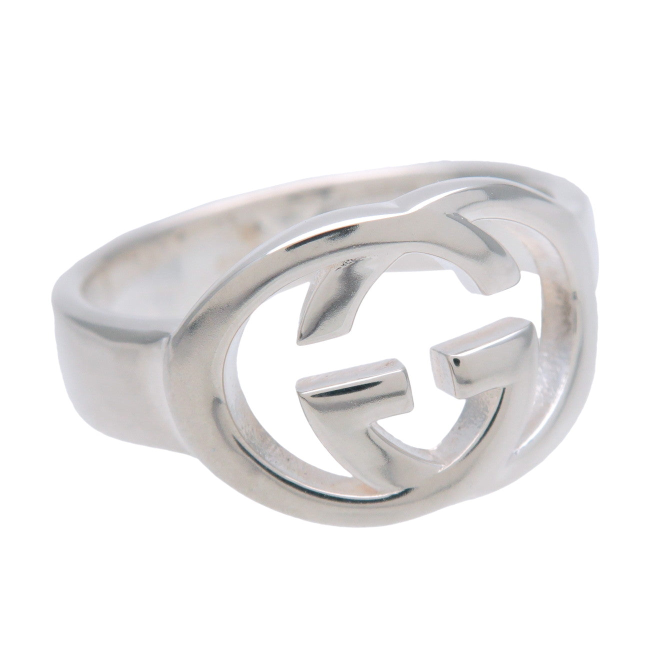 GUCCI Interlocking G Ring SV925 Silver #17 US8 EU57 HK17