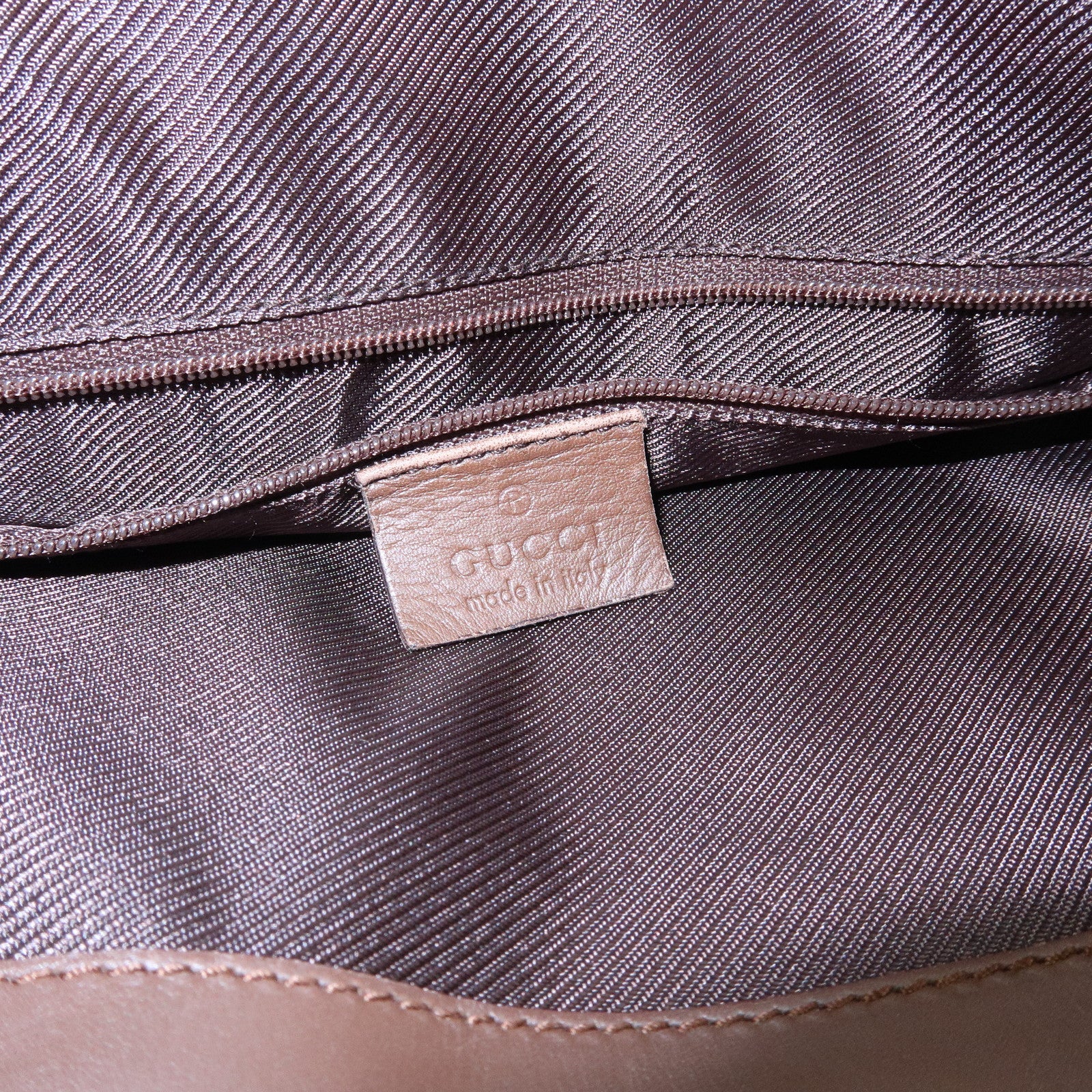 GUCCI GG Canvas Leather Tote Bag Hand Bag Beige Brown 002・1121