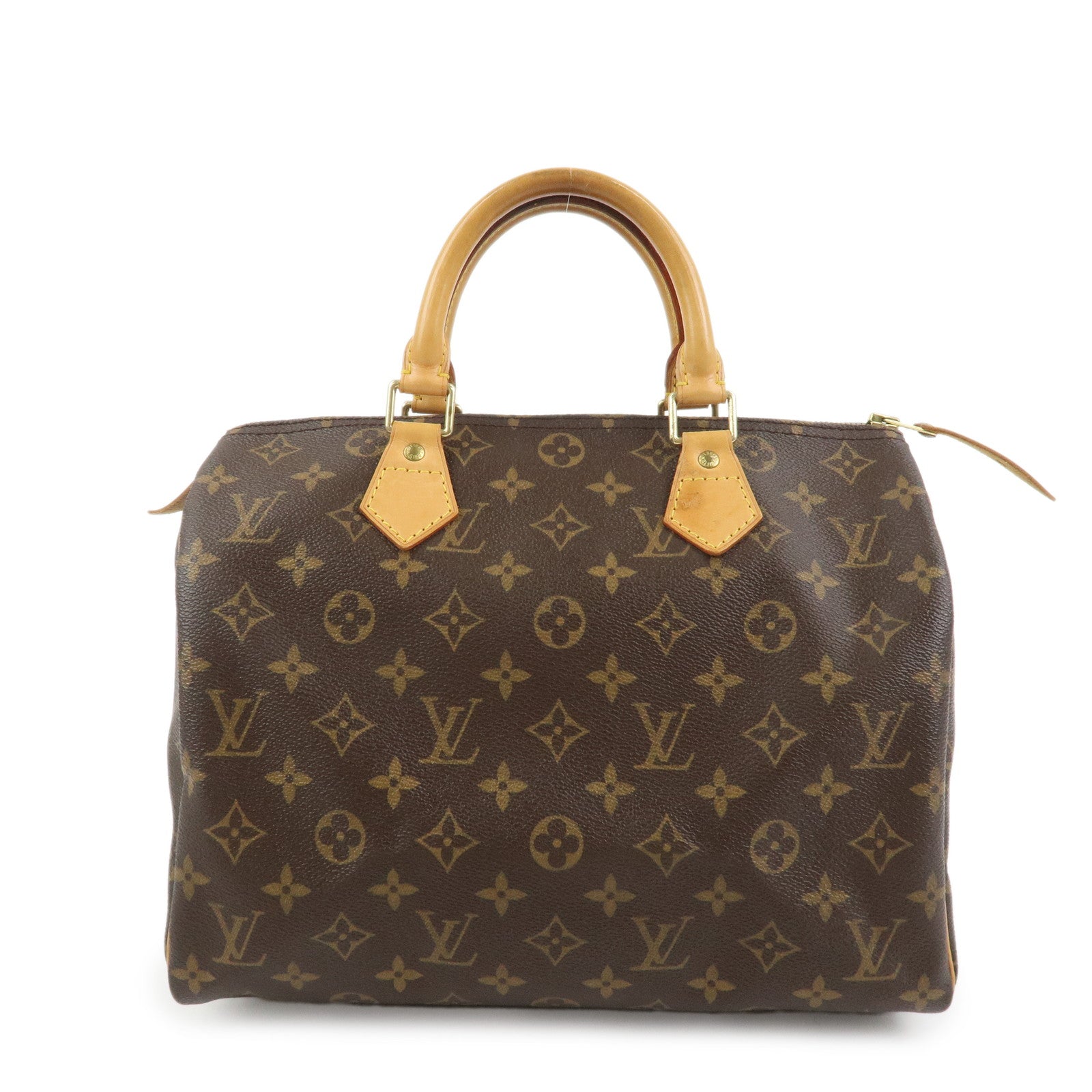 Louis Vuitton Monogram Speedy 30 Boston Bag Hand Bag Brown M41526