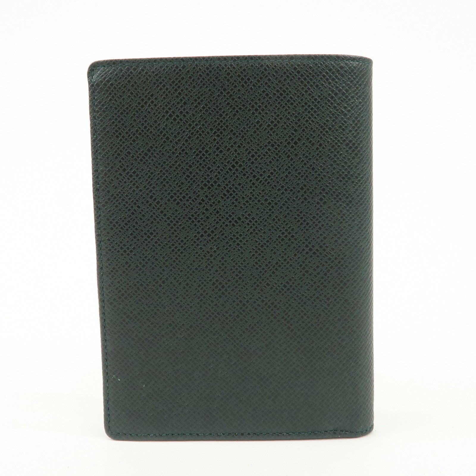 Louis Vuitton Taiga Leather Pass Case Card Case Epicea Used