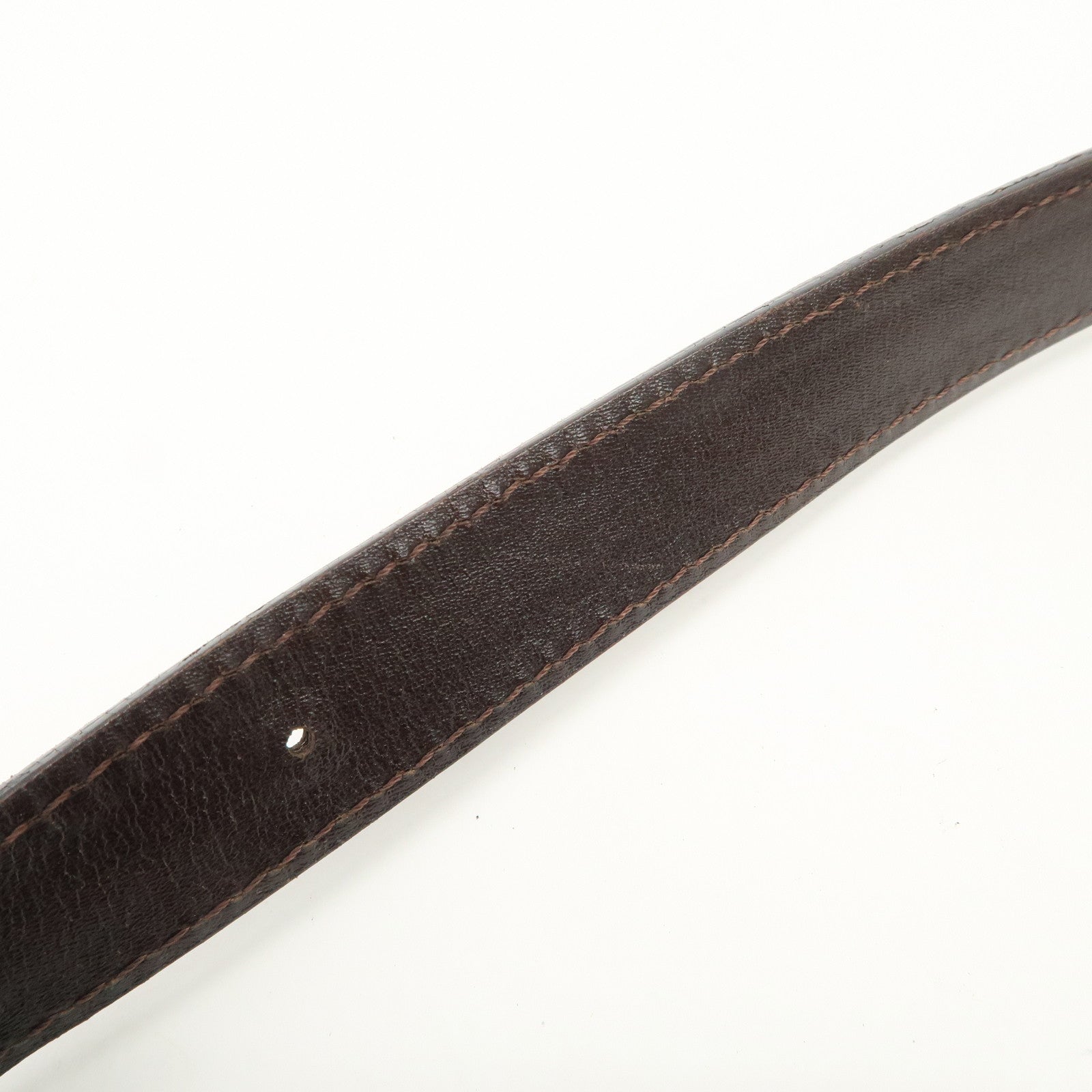 FENDI Mamma Baguette Zucca Canvas Leather Shoulder Bag Black Brown 26424