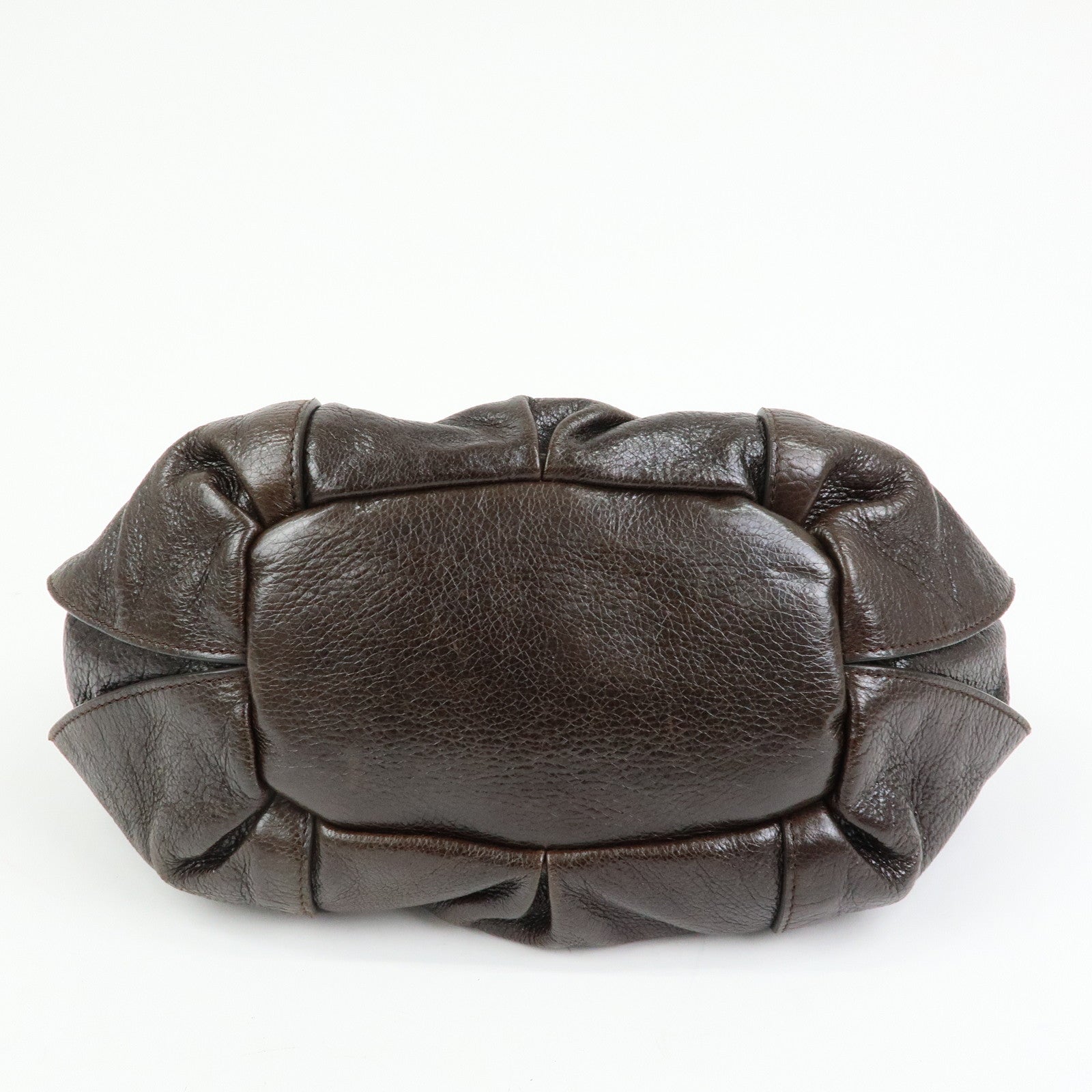 CELINE Bittersweet Leather Shoulder Bag Hand Bag Brown