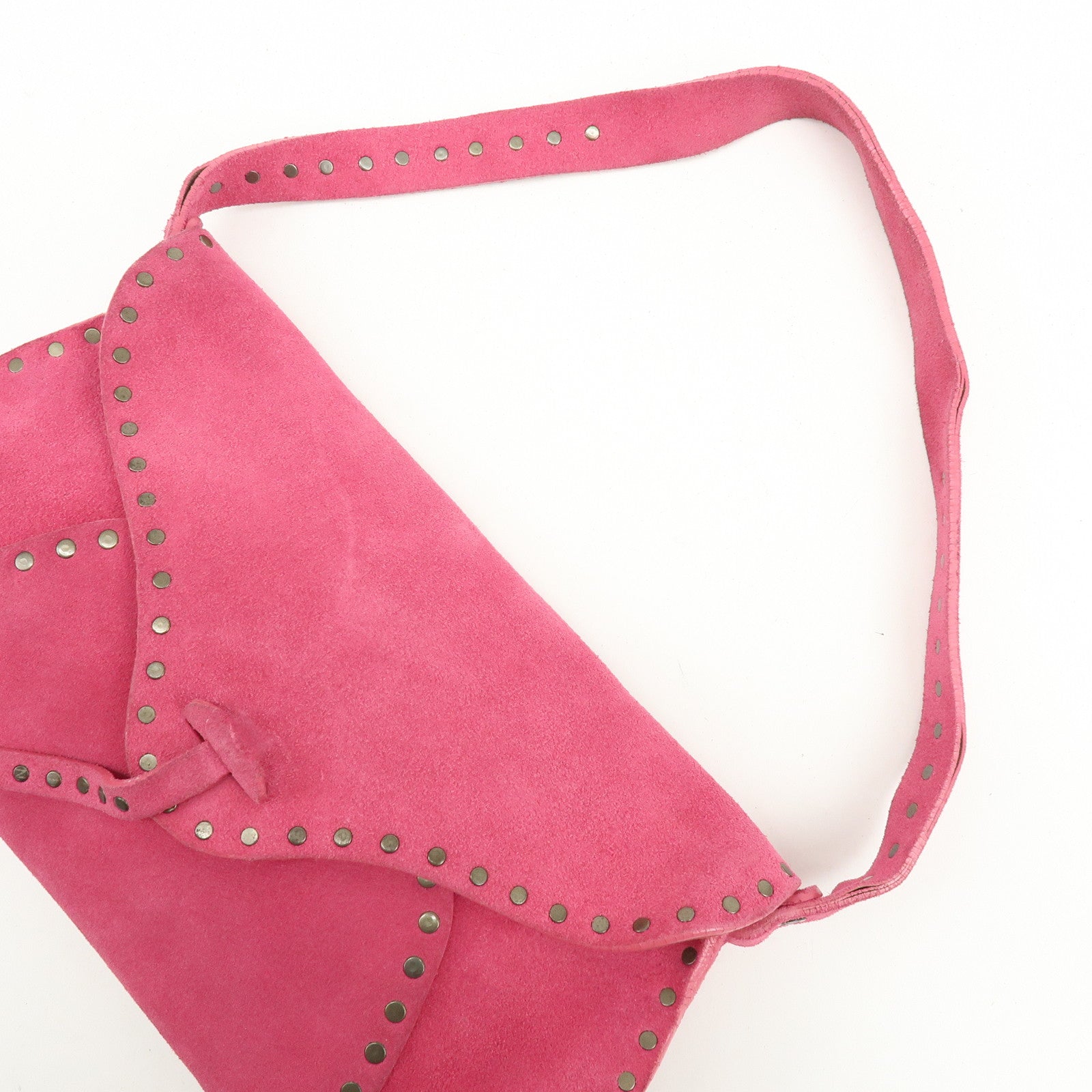 CELINE Suede Paul Bot Bag Shoulder Bag Hand Bag Pink