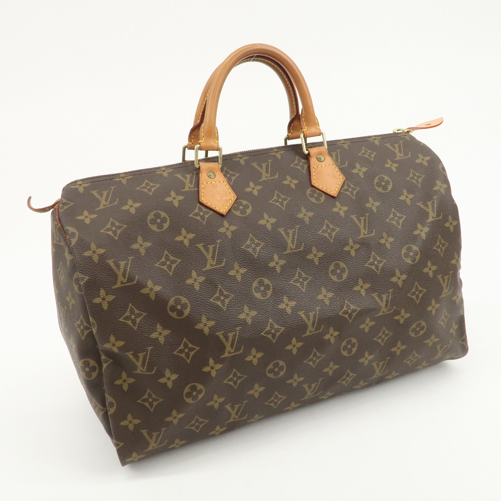 Louis Vuitton Monogram Speedy 40 Hand Bag Boston Bag Brown M41522