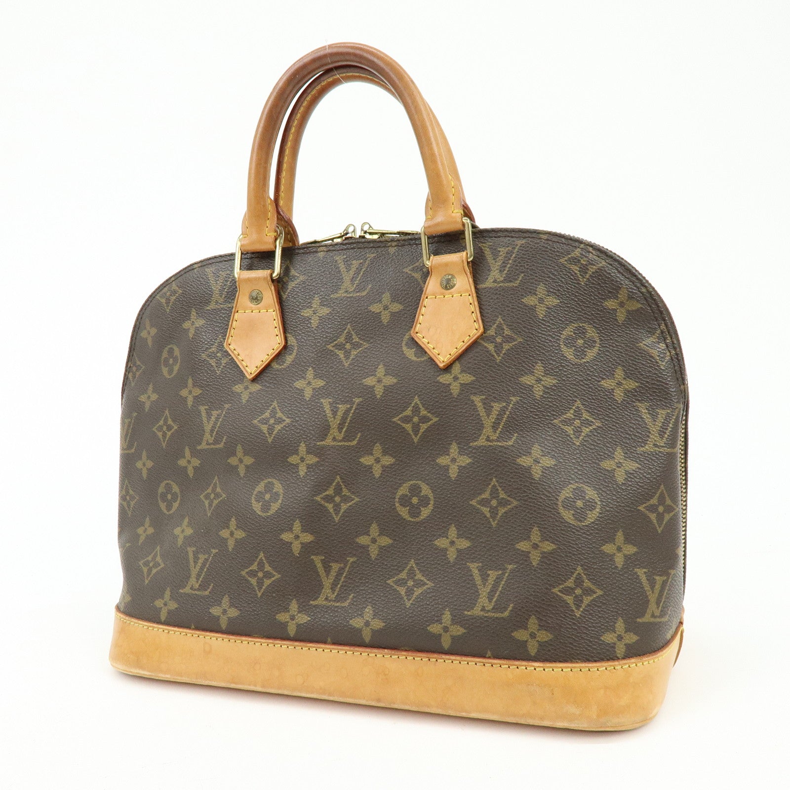 Louis Vuitton Monogram Alma Hand Bag Brown M51130