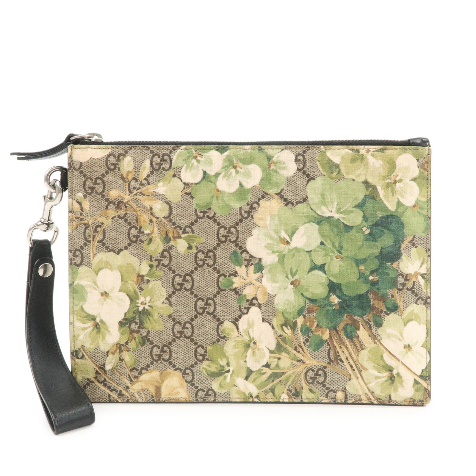 GUCCI Flora GG Blooms GG Supreme Clutch Bag Wristlet Bag 411691