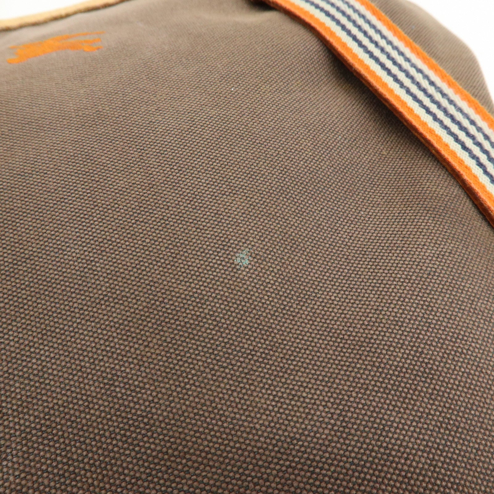 BURBERRY Blue Label Canvas Leather Shoulder Crossbody Bag Brown