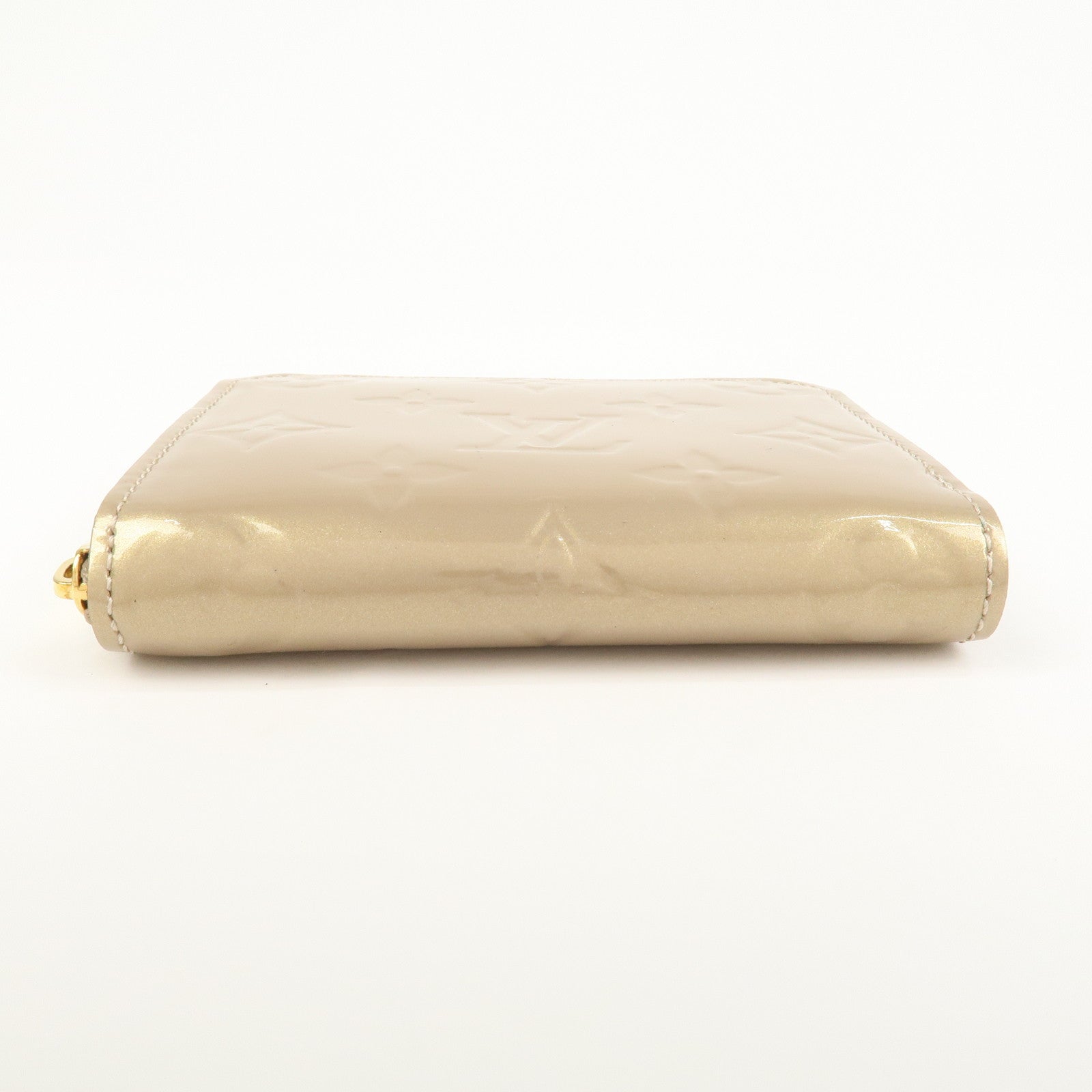 Louis Vuitton Monogram Vernis Round Zippy Coin Purse Beige M91762