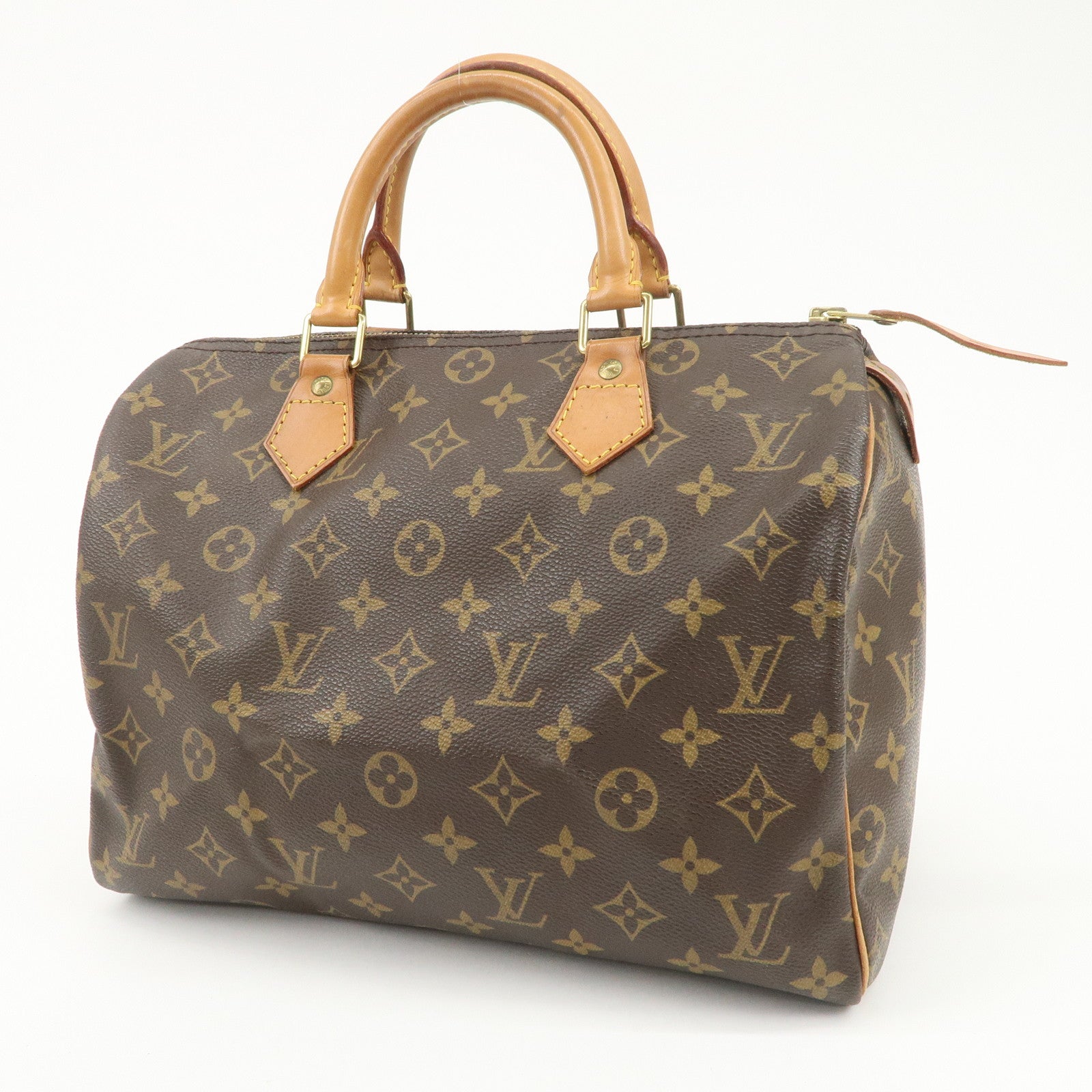 Louis Vuitton Monogram Speedy 30 Boston Bag Hand Bag Brown M41526