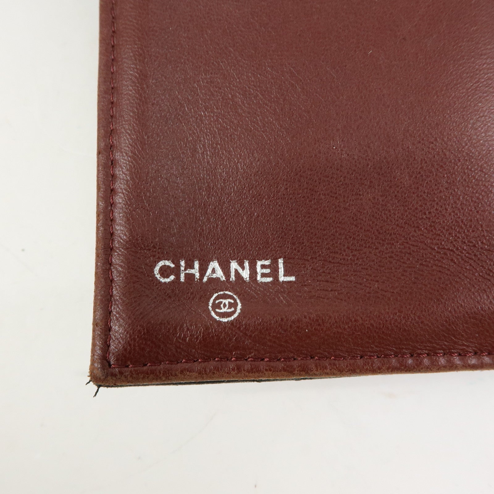 CHANEL Matelasse Lamb Skin Long Flap Wallet Black Silver A82281