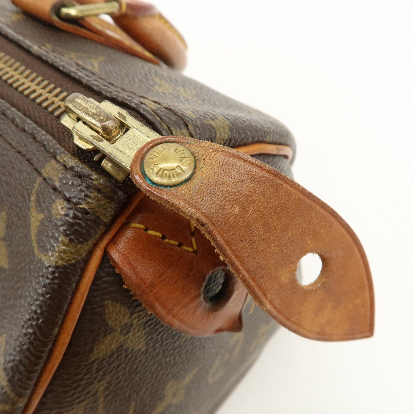 Louis Vuitton Monogram Speedy 25 Boston Bag Hand Bag Brown M41528