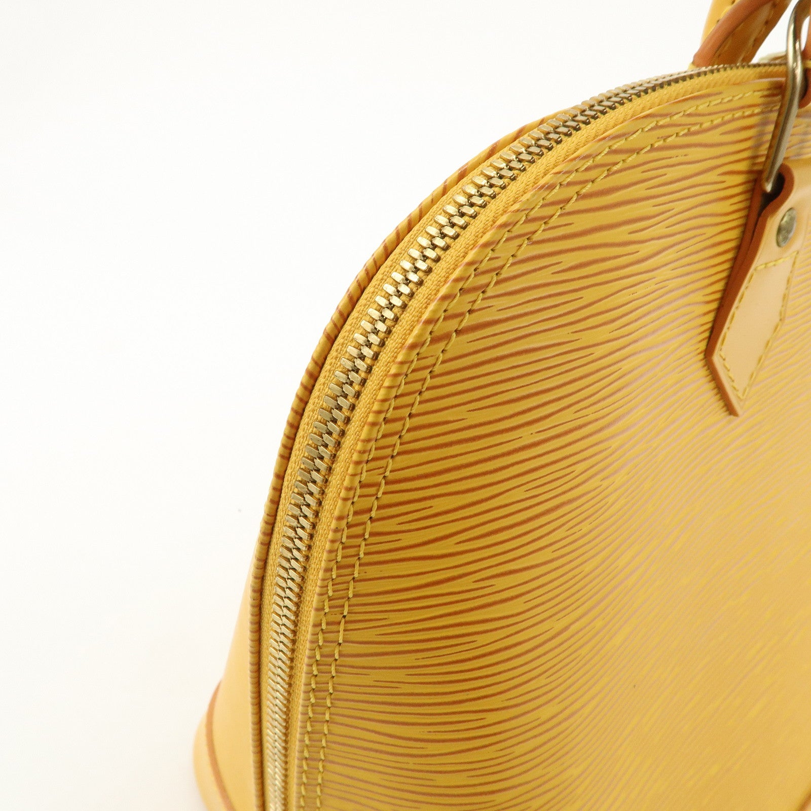 Louis Vuitton Epi Alma PM Hand Bag Tassili Yellow M52149