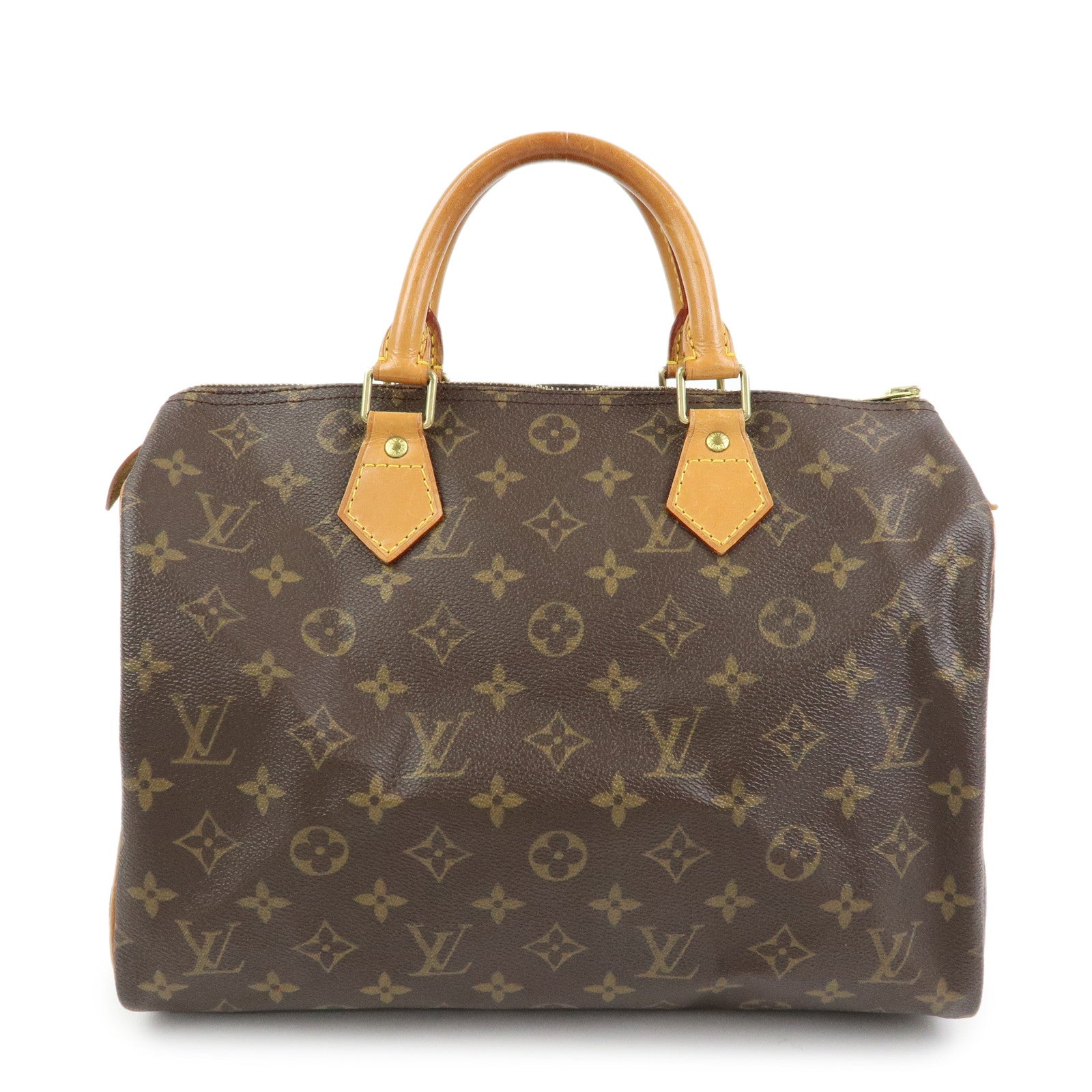 Louis Vuitton Monogram Speedy 30 Boston Bag Hand Bag Brown M41526