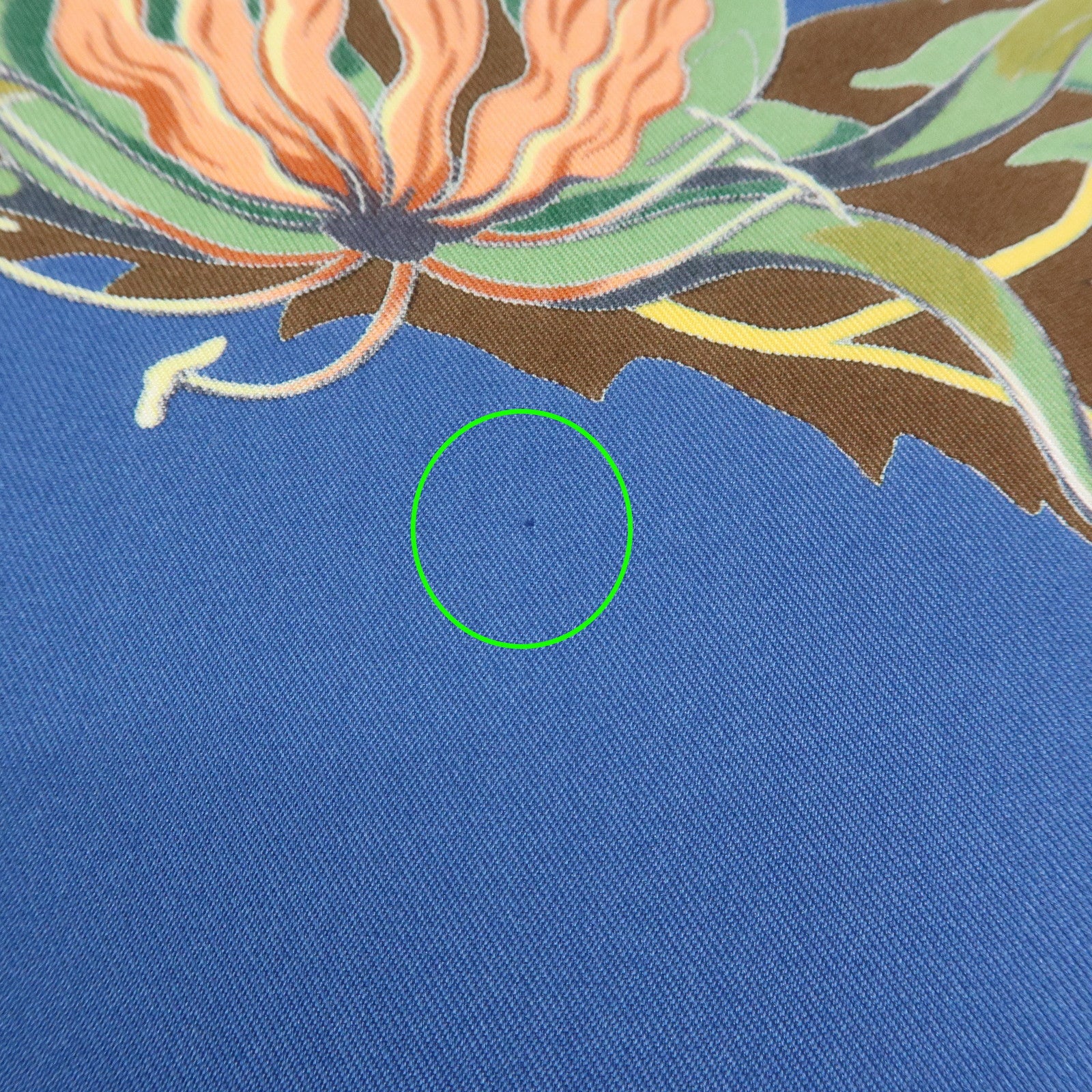 HERMES Carre 90 Silk 100% Scarf JUNGLE LOVE Navy Brown Green