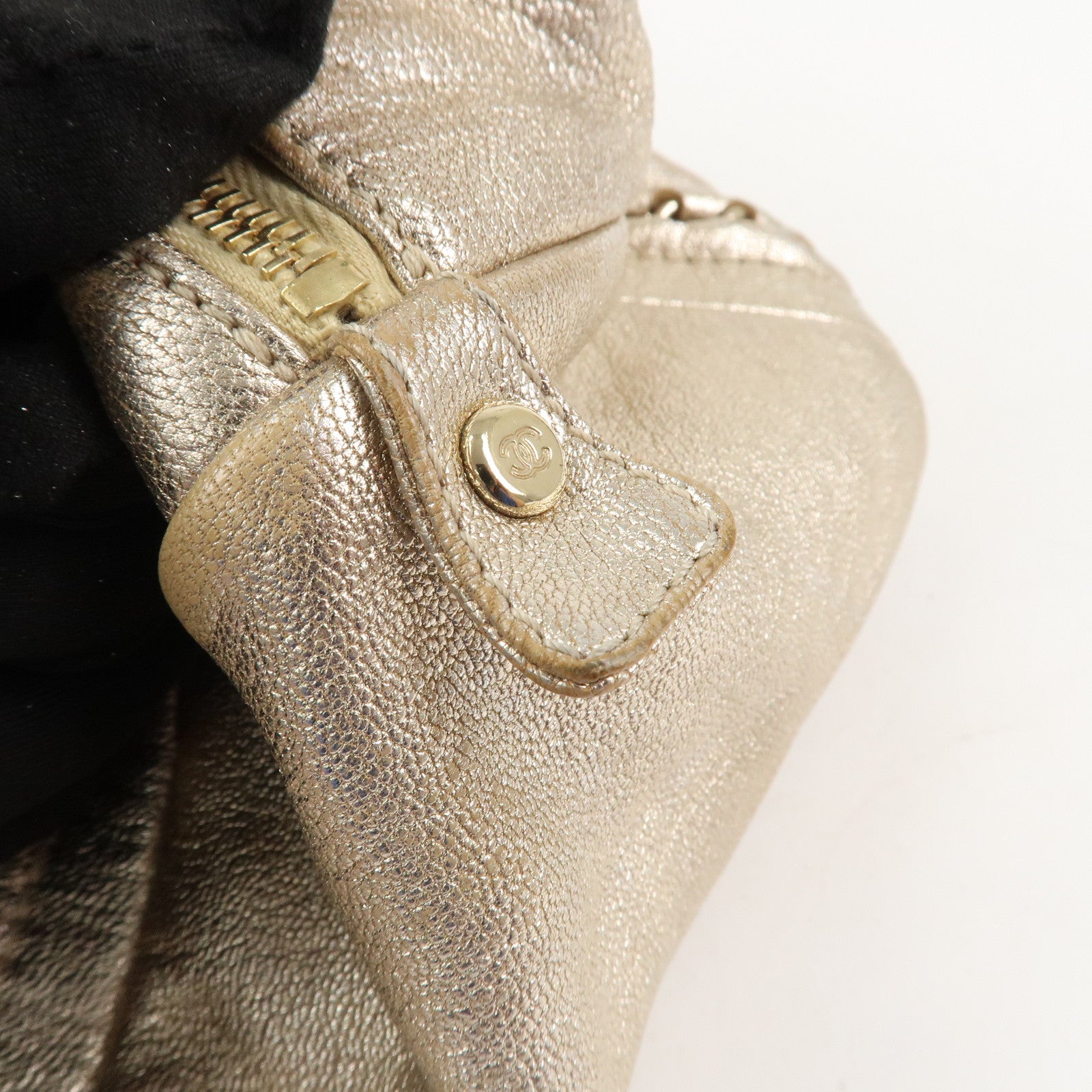 CHANEL Luxury Line COCO Mark Leather Boston Bag Shoulder Bag A31405