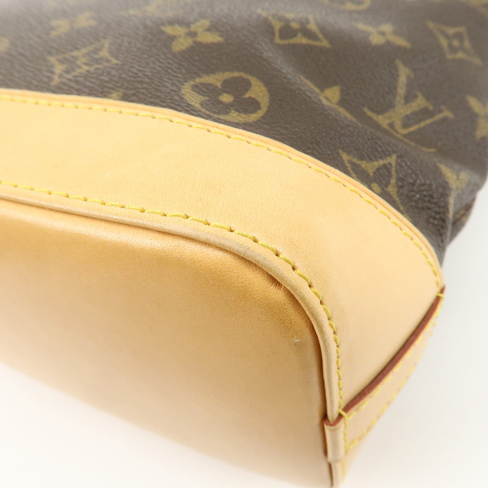 Louis Vuitton Monogram Lock It Hand Bag Old Style Brown M40102 Used