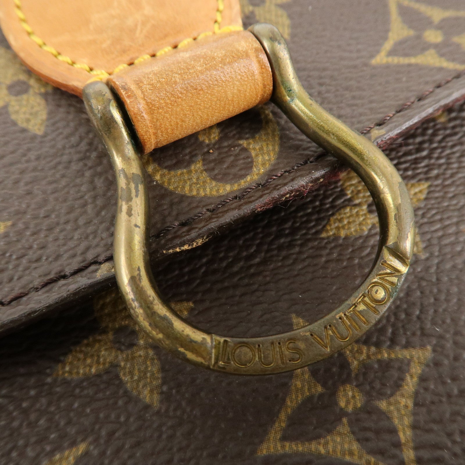 Louis Vuitton Monogram Saint Cloud MM Shoulder Bag Brown M51243 Used