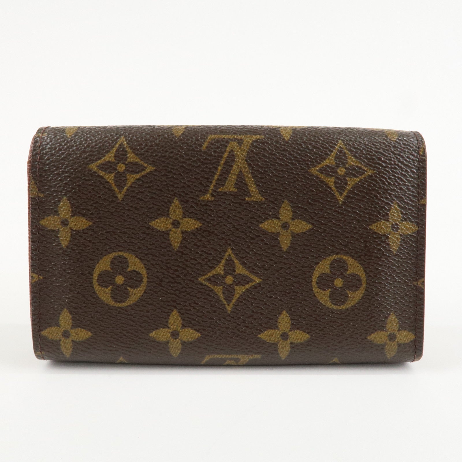 Louis Vuitton Monogram Porte Monnaie Zip Bifold Wallet M61735 Used