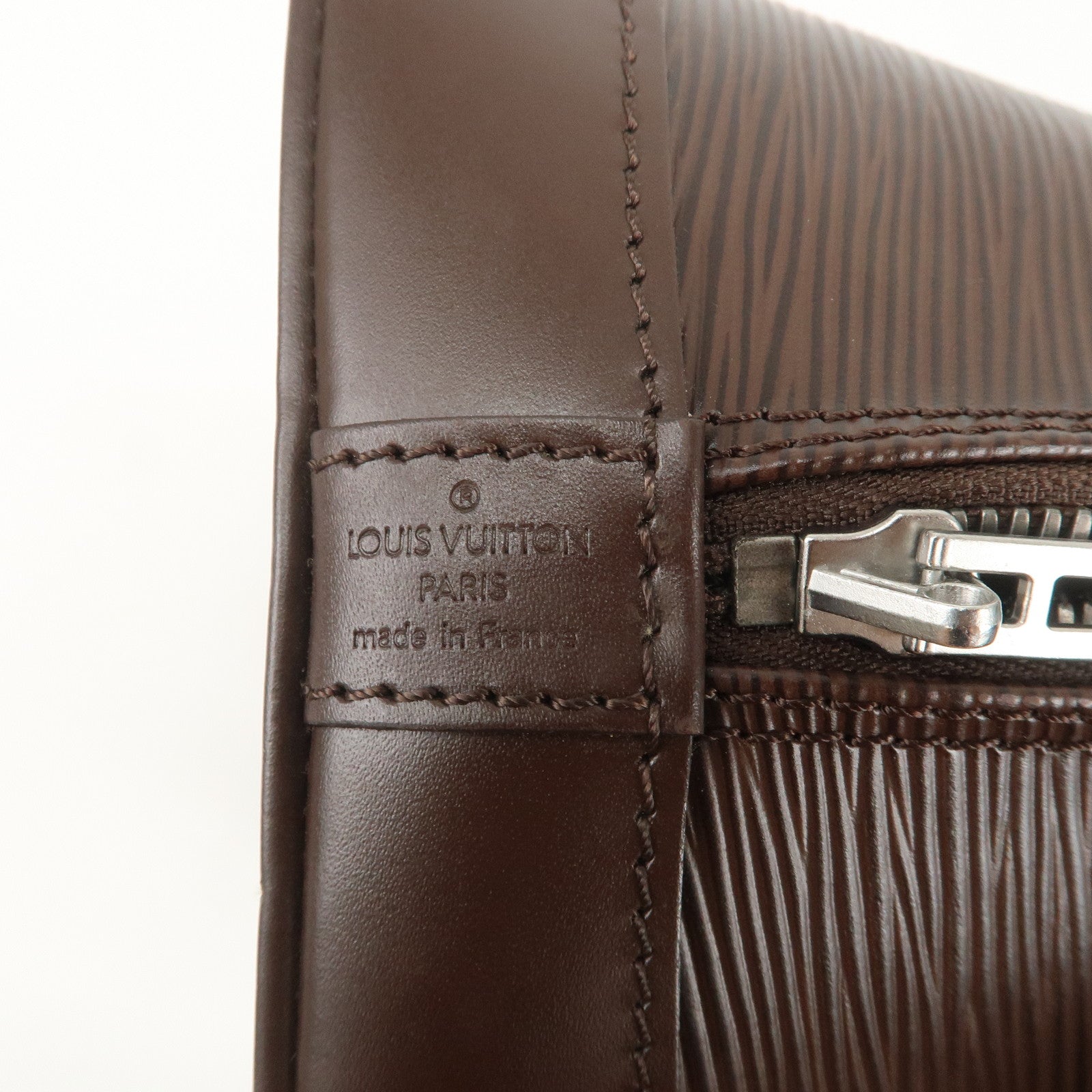 Louis Vuitton Epi Leather Alma Hand Bag Mocha M5214D