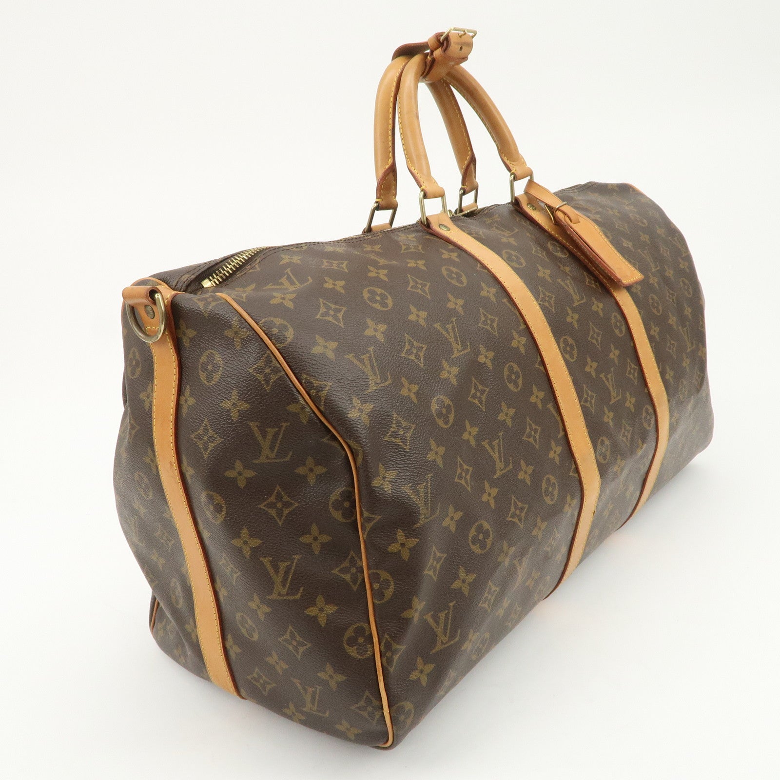 Louis Vuitton Monogram Keep All Bandouliere 55 Boston Bag M41414