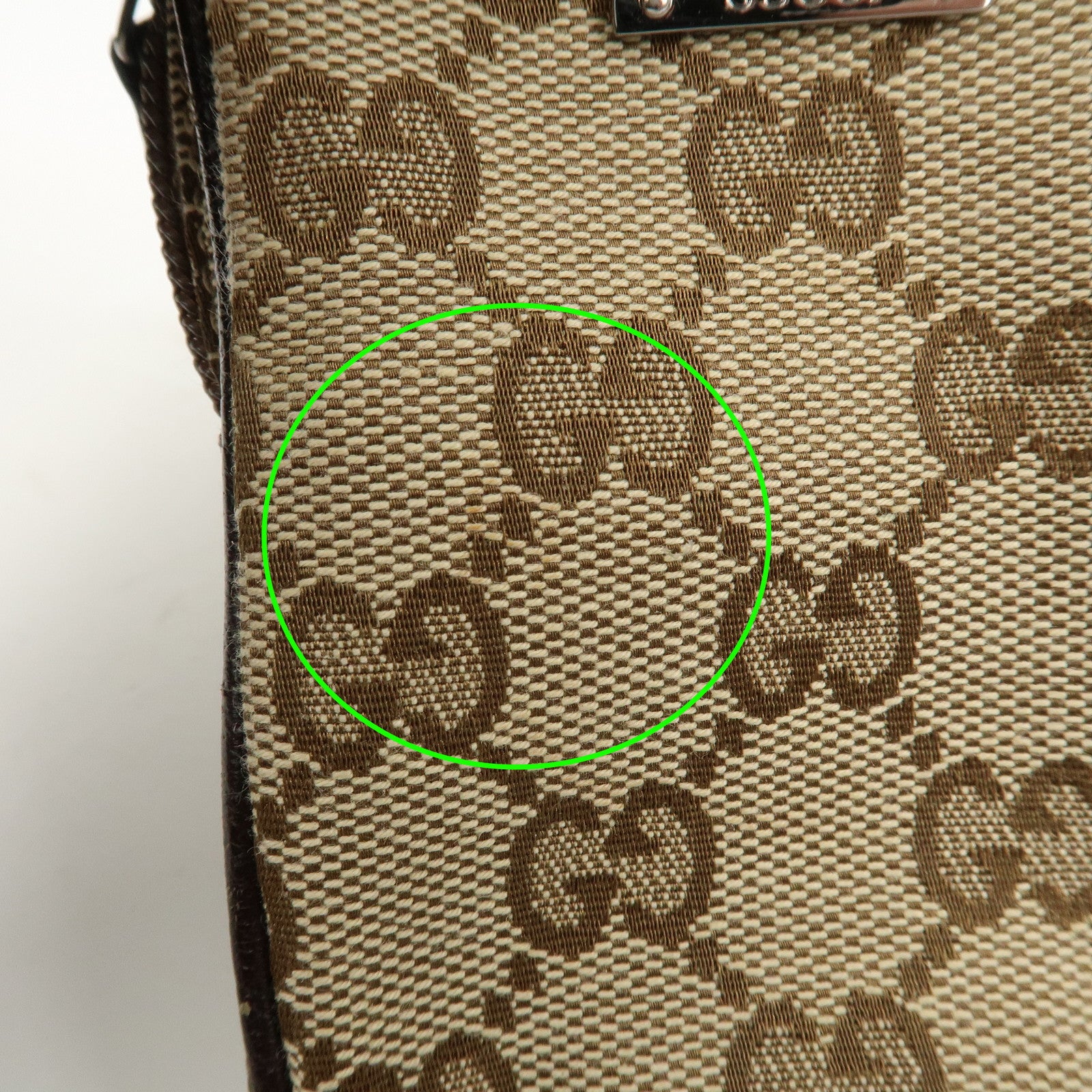 GUCCI GG Canvas Leather Cigarette Case Beige Brown 115249