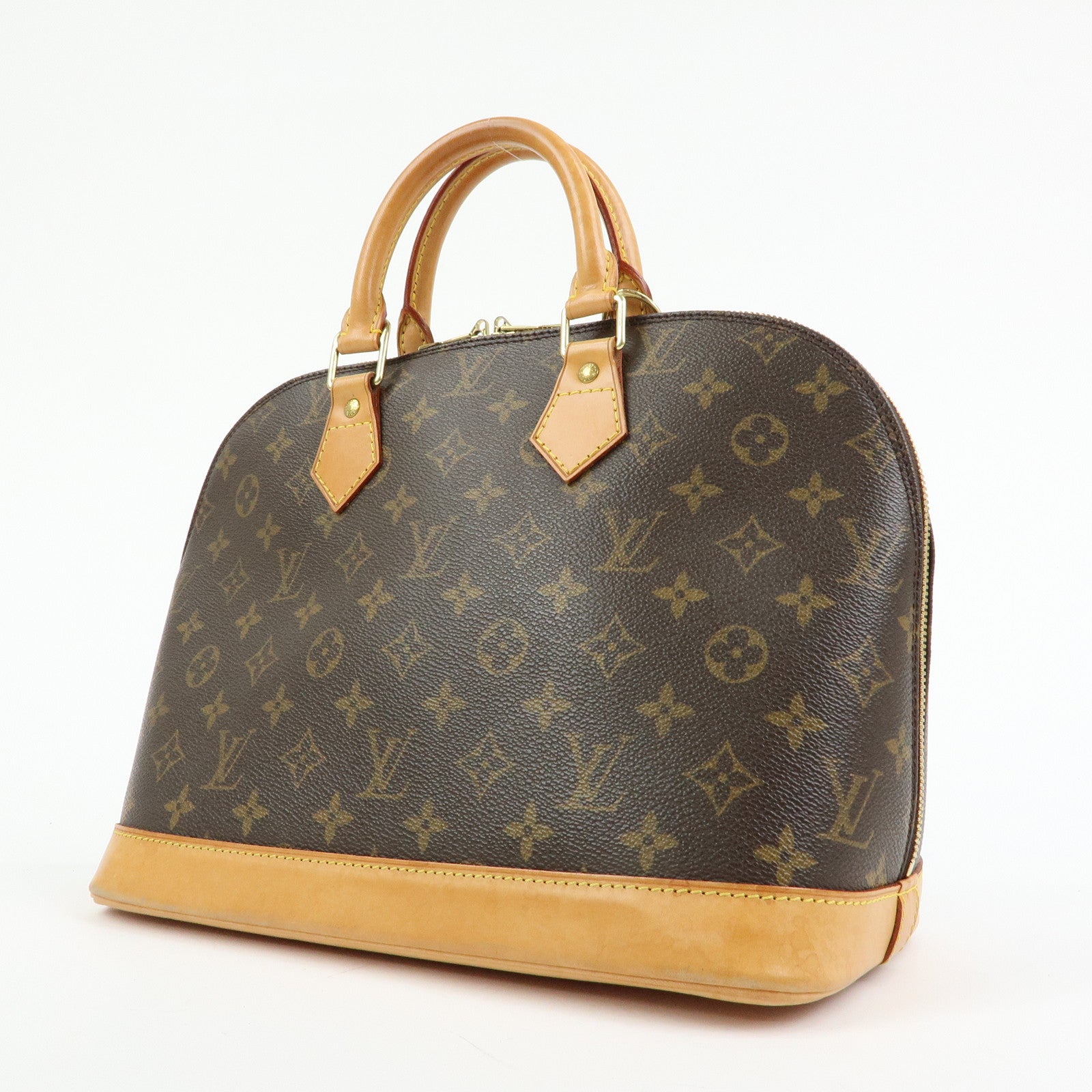 Louis Vuitton Monogram Alma Hand Bag Brown M51130