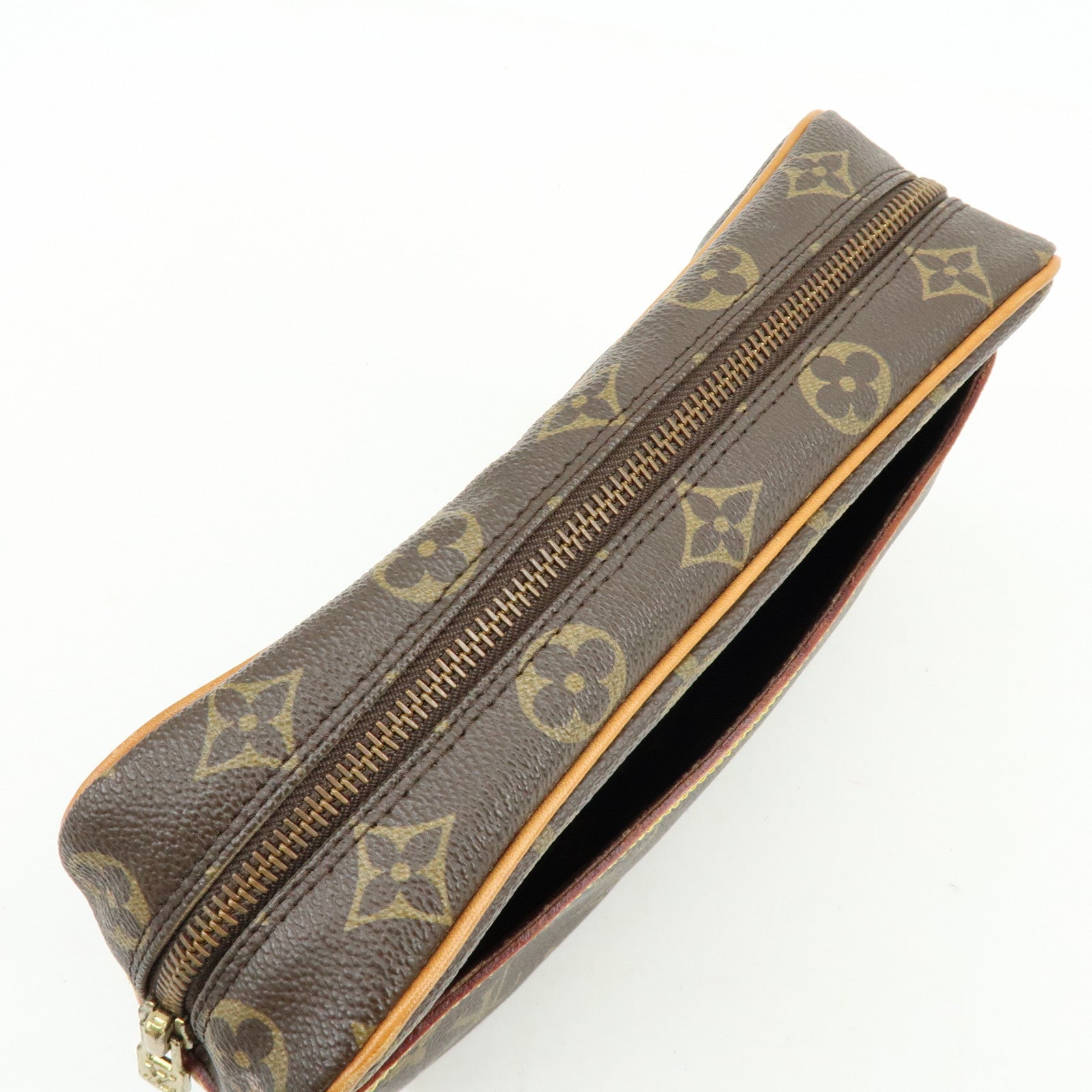 Louis Vuitton Monogram Compiegne 23 Pouch Clutch Bag Brown M51845