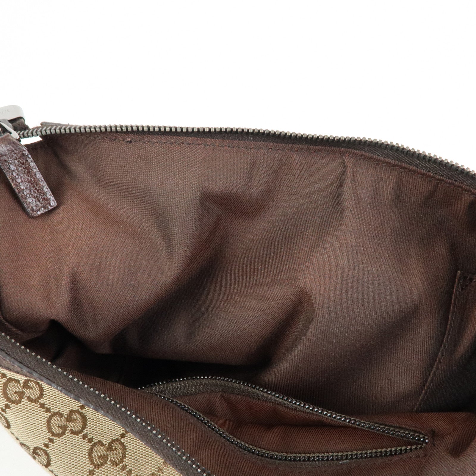 GUCCI Sherry GG Canvas Shoulder Crossbody Bag Beige Brown 181092