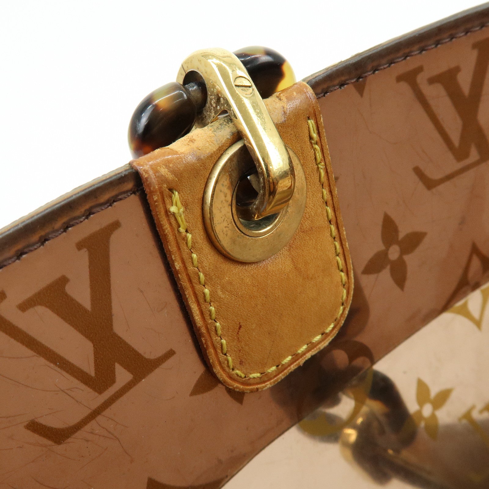 Louis Vuitton Monogram Cabas Ambre PM Tote Bag Clear Brown M92502