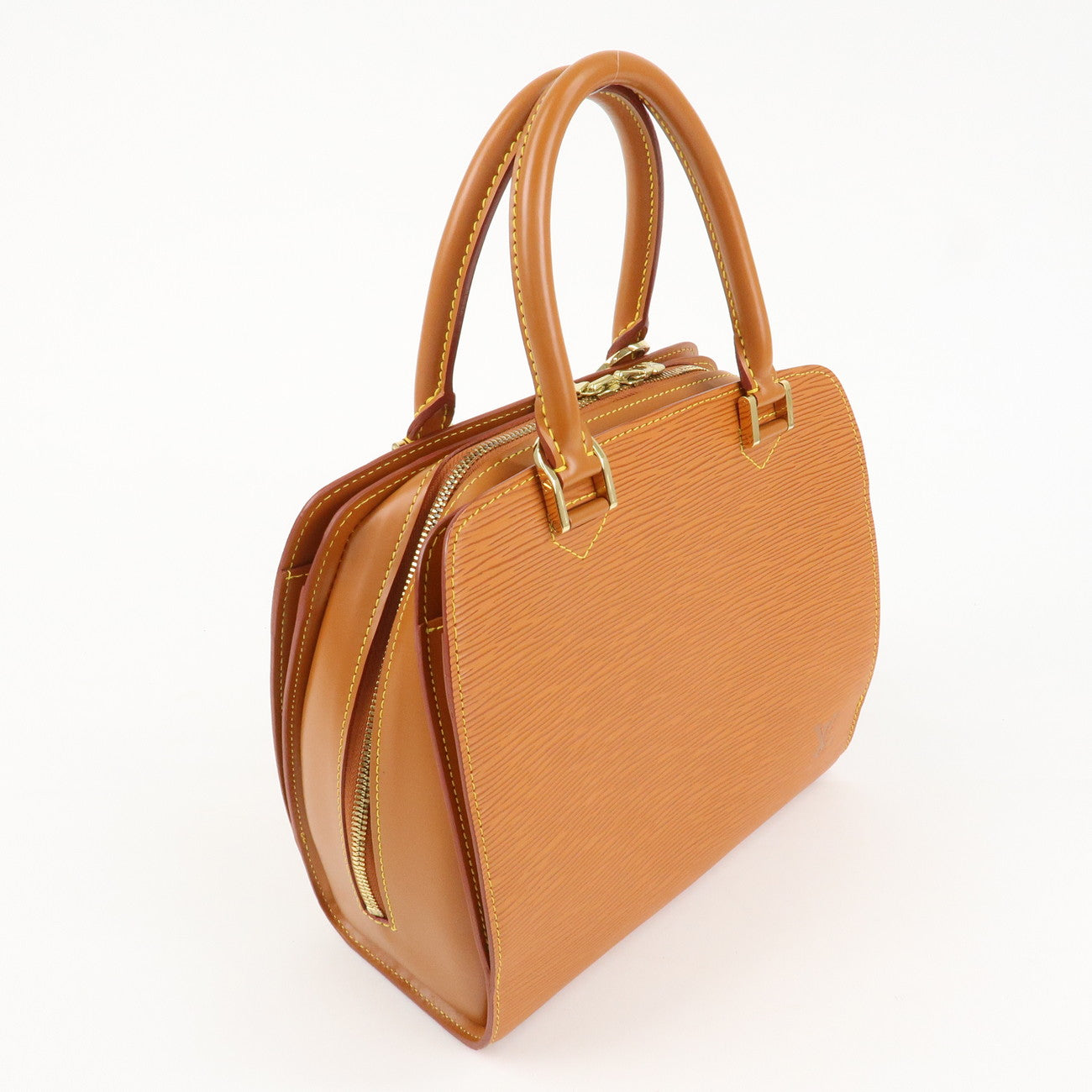 Louis Vuitton Epi Pont Neuf Hand Bag Zipang Gold M52058 Used