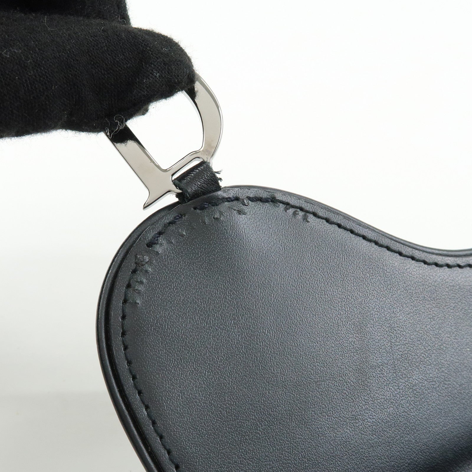 Christian Dior Oblique Jacquard Flap Long Wallet Navy White