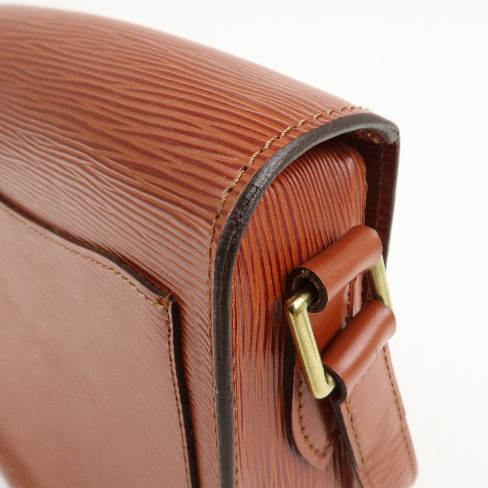 Louis Vuitton Epi Saint Cloud Shoulder Bag Kenya Brown M52193