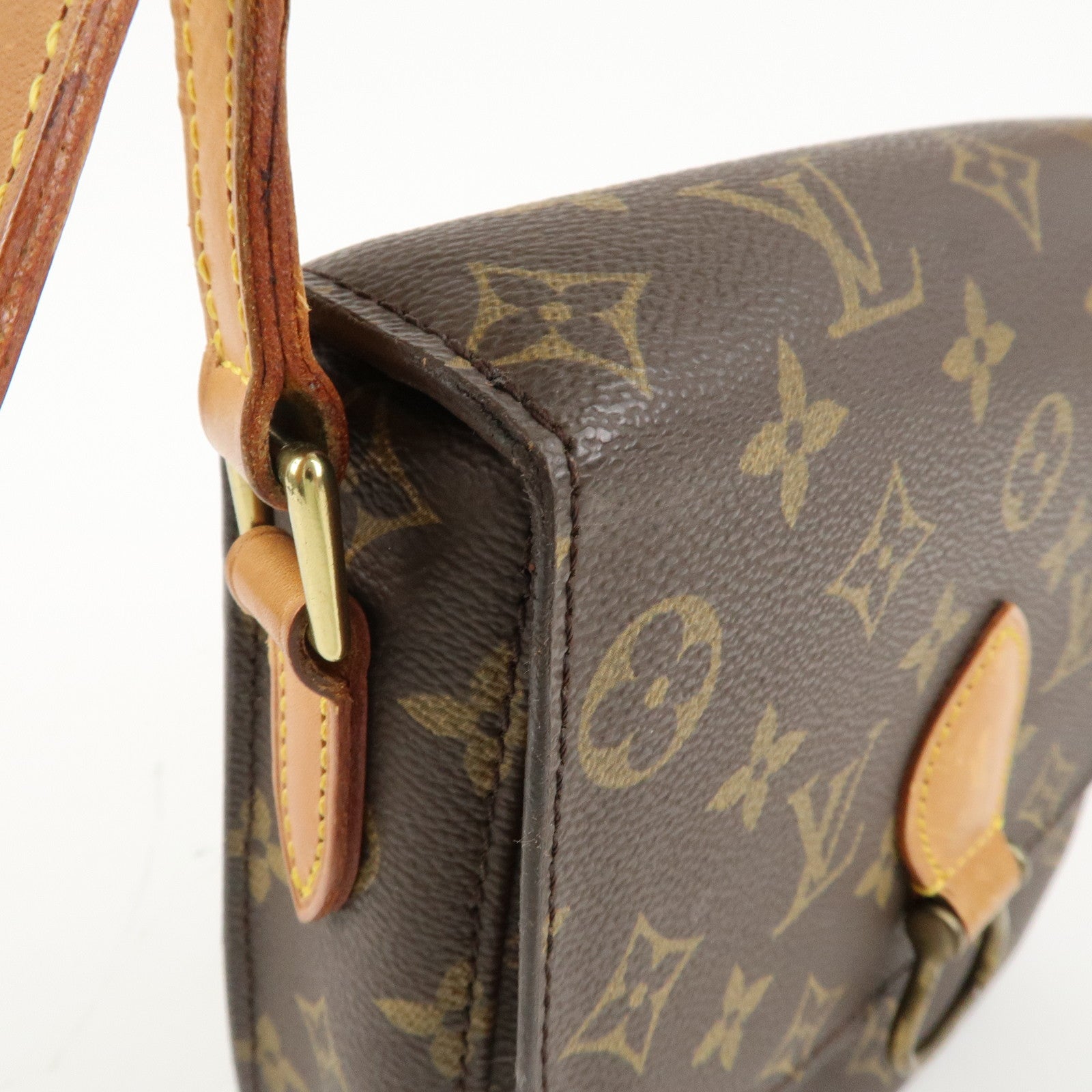 Louis Vuitton Monogram Saint Cloud MM Shoulder Bag Brown M51243 Used