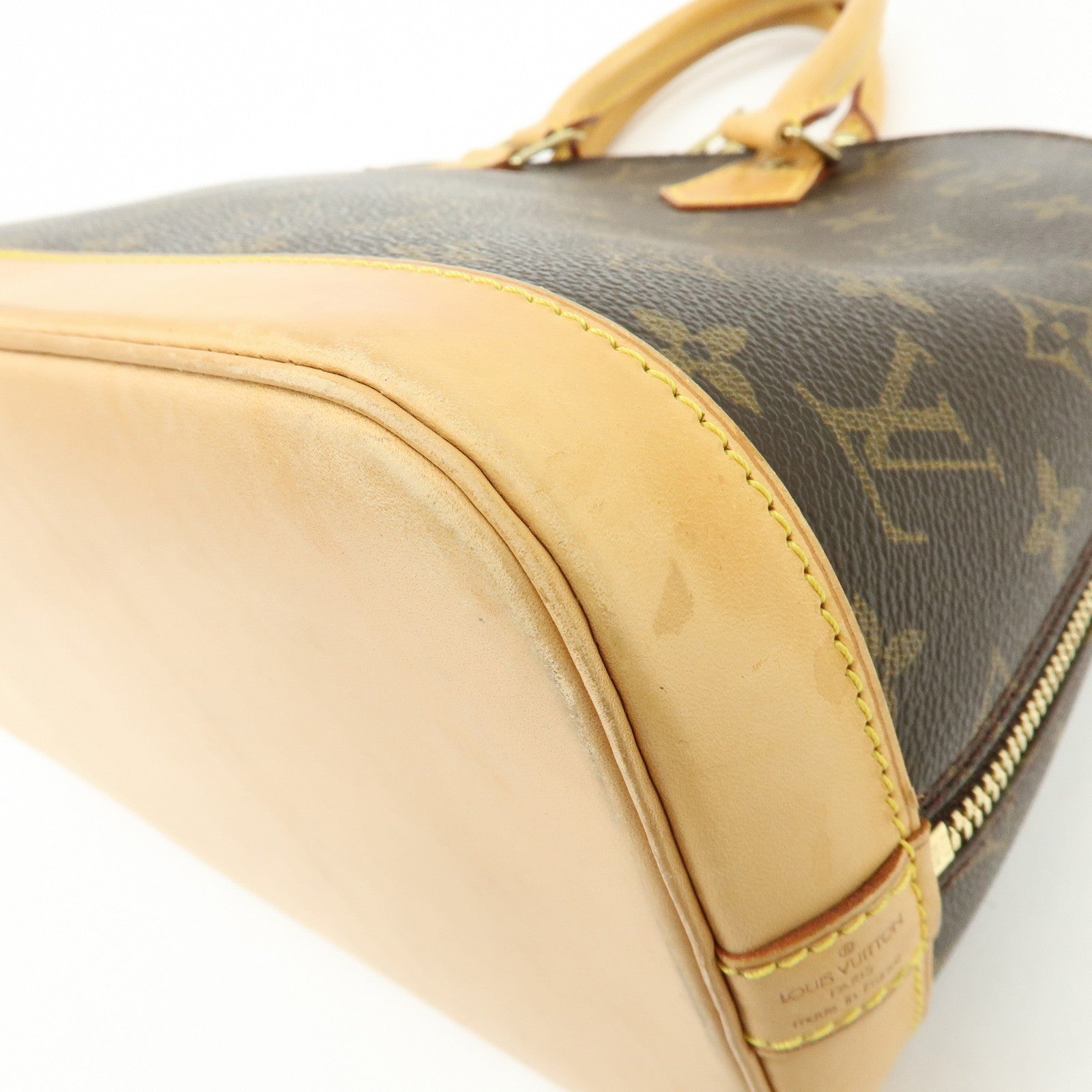 Louis Vuitton Monogram Alma Hand Bag Brown M51130