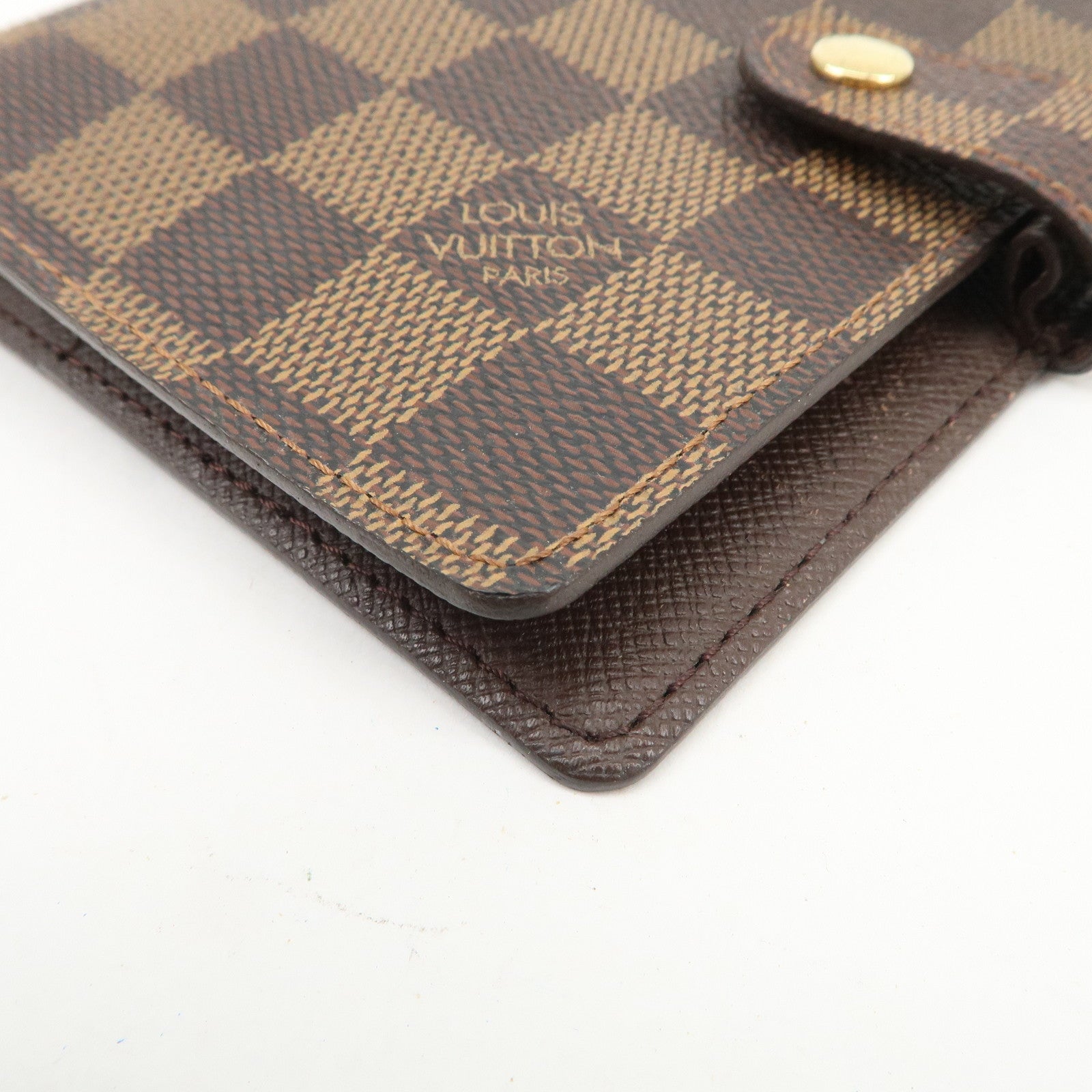Louis Vuitton Damier Agenda PM Planner Cover Damier Ebene R20700