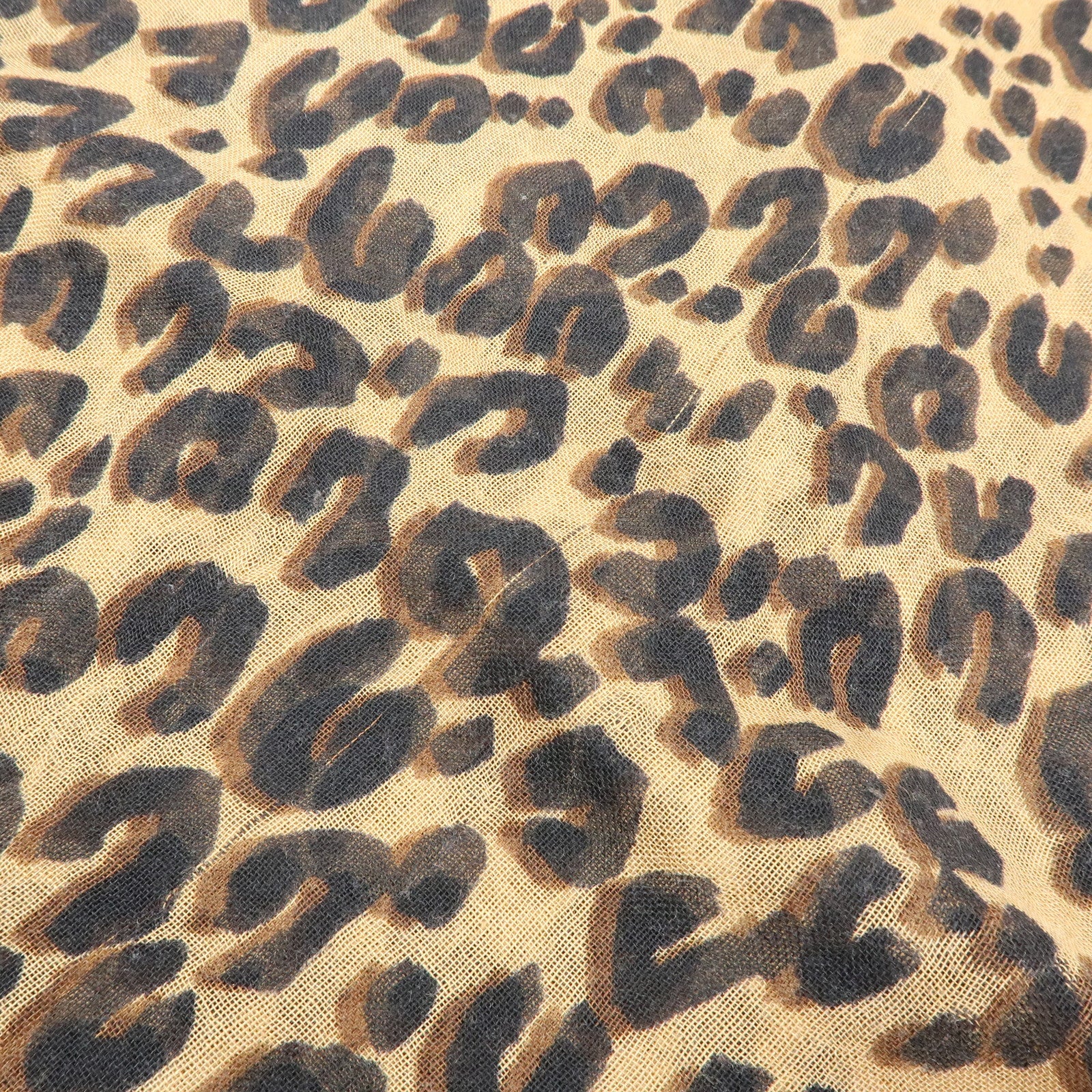 Louis Vuitton Etole Cashmere Silk Scarf Leopard Brown M72215