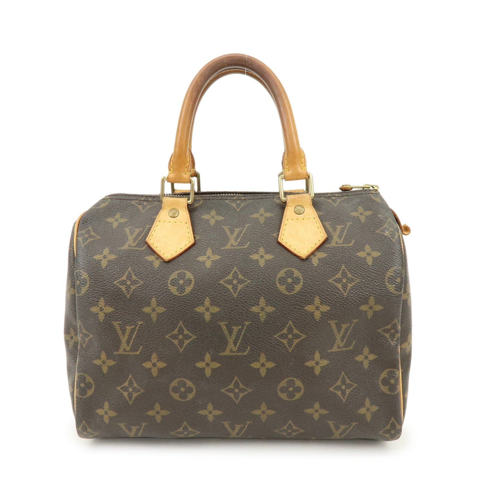 Louis Vuitton Monogram Speedy 25 Boston Bag Hand Bag Brown M41528