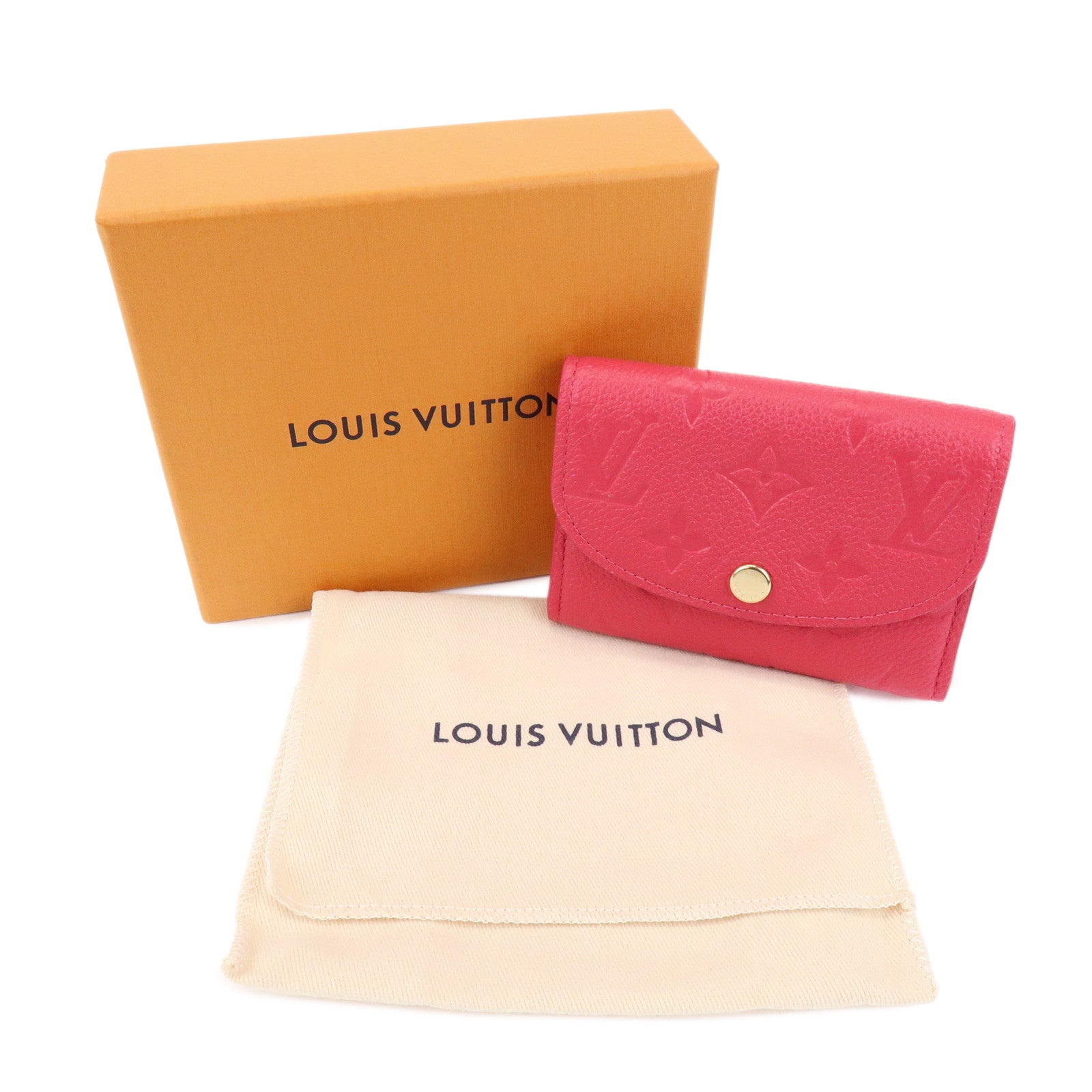 Louis Vuitton Monogram Empreinte Porte Monnaie Rosalie Pink M11410