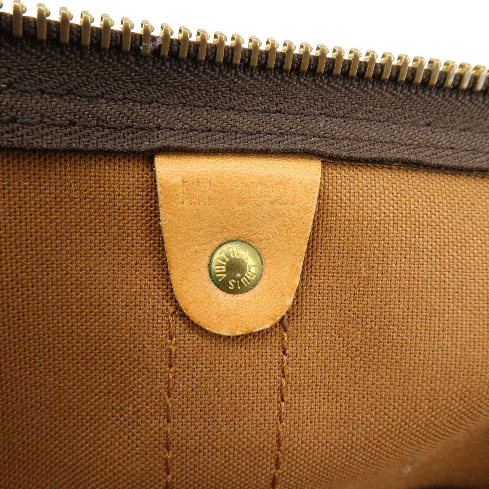 Louis Vuitton Monogram Keep All 60 Boston Bag Brown M41422