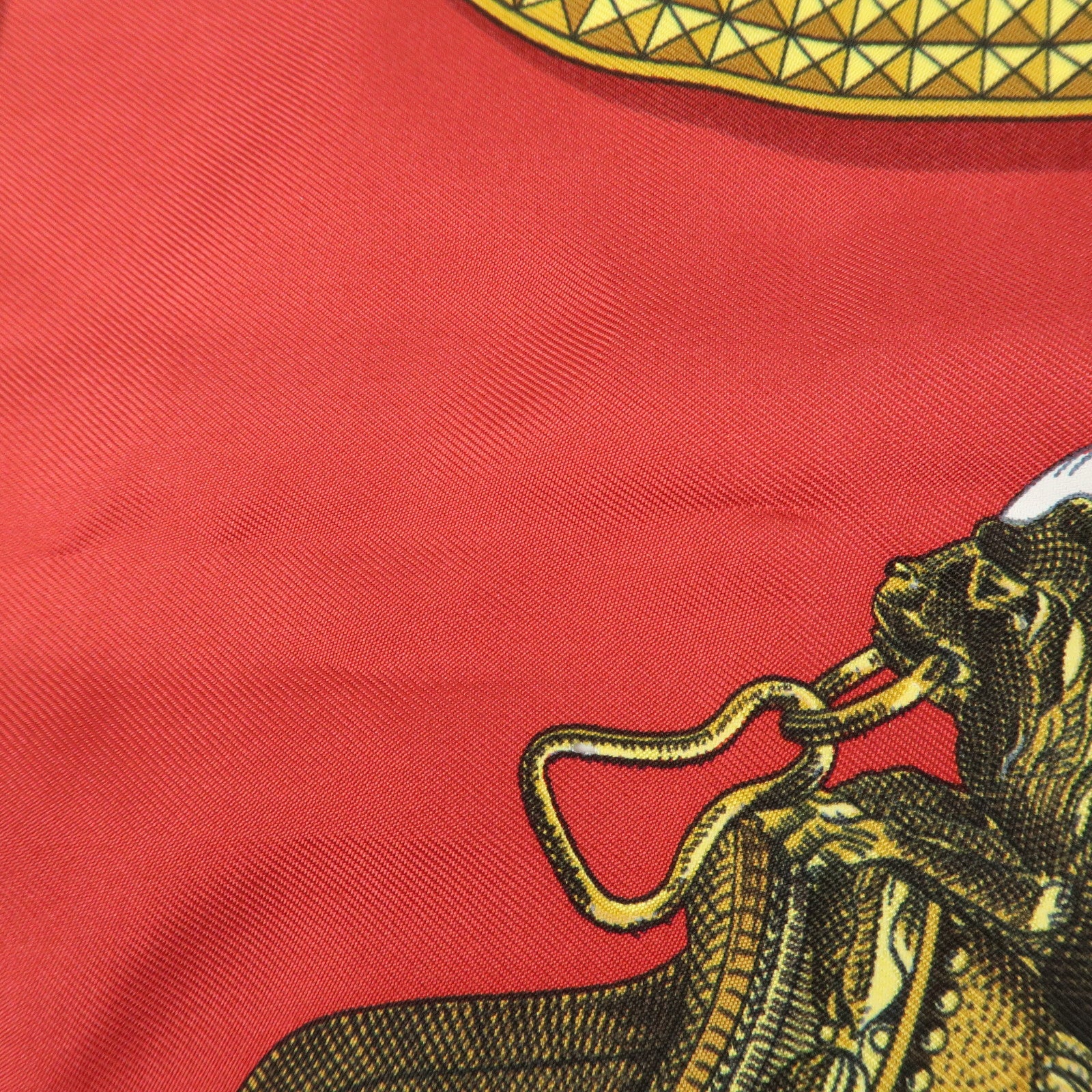 HERMES Carre 90 Silk 100% Scarf GRAND APPARAT Red Navy