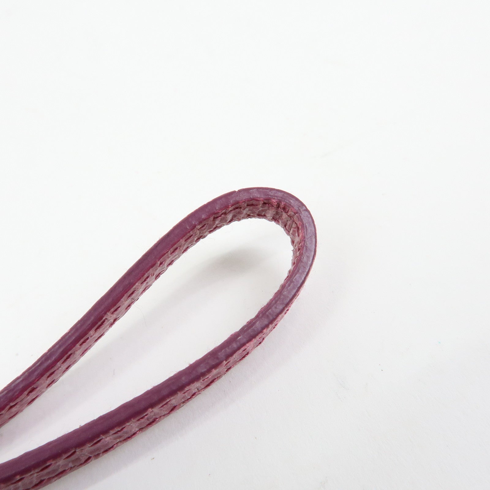 MIU MIU Logo Embossed Leather Clutch Bag Wristlet Bag Purple