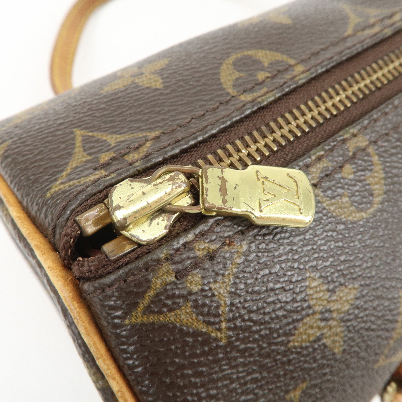 Louis Vuitton Monogram Papillon 26 Hand Bag Brown M51386