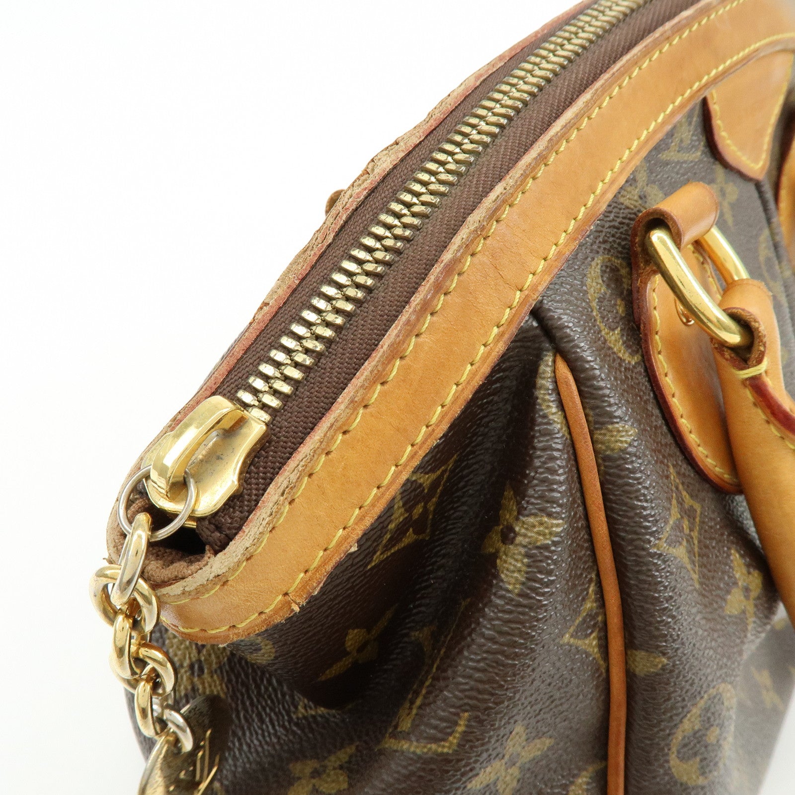 Louis Vuitton Monogram Tivoli PM Hand Bag Shoulder Bag Brown M40143