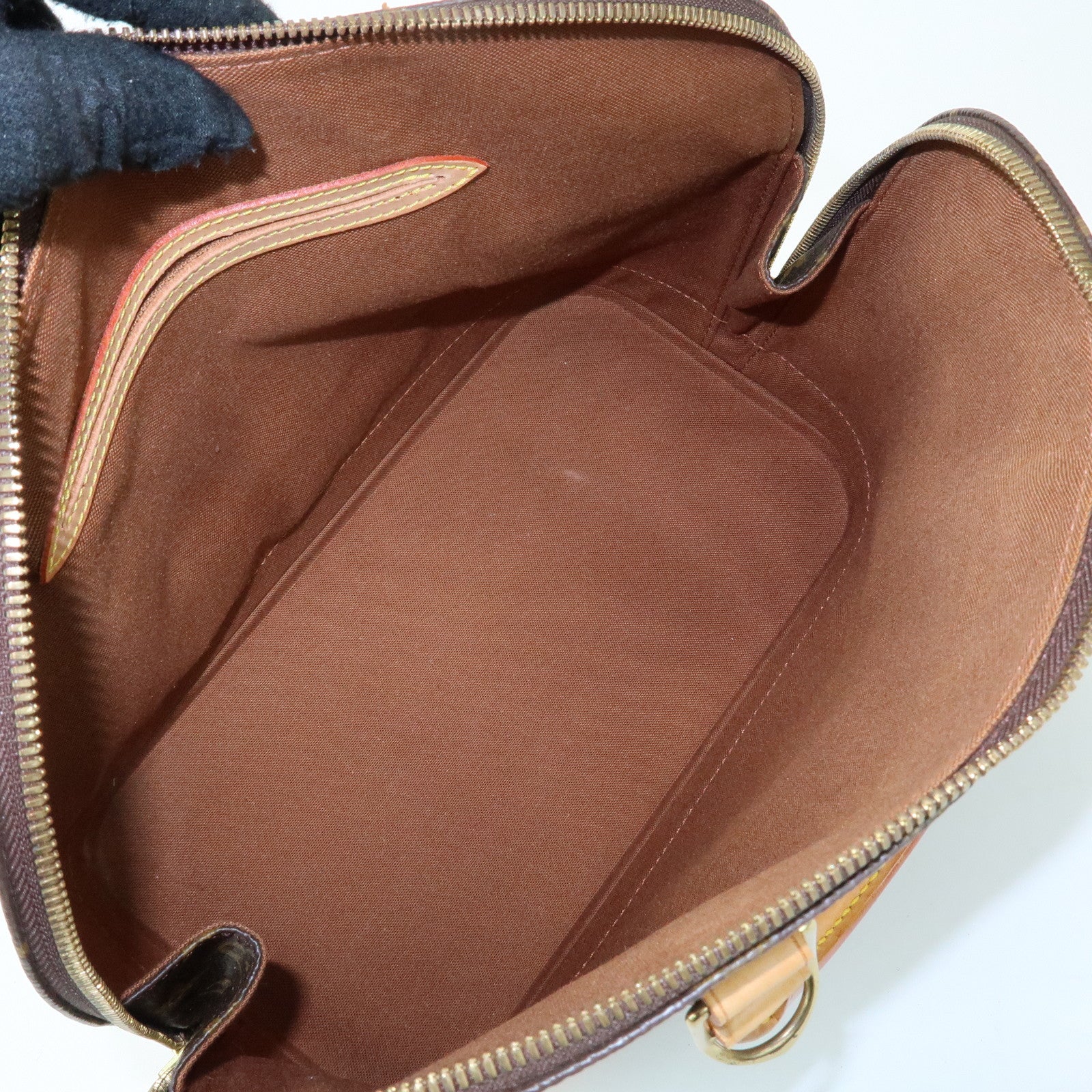 Louis Vuitton Monogram Alma Canvas Leather Hand Bag Brown M51130