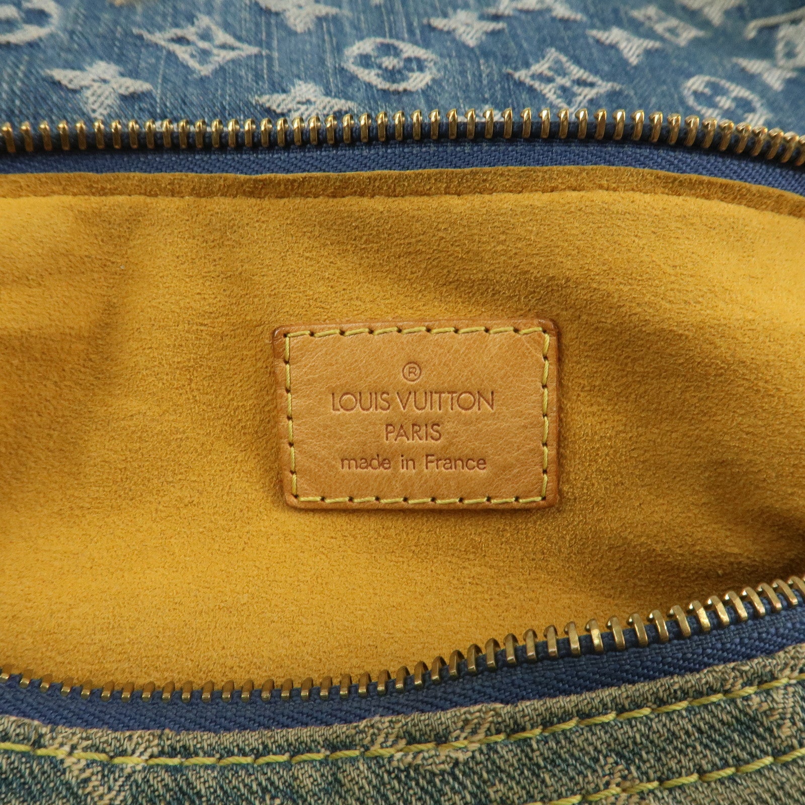 Louis Vuitton Monogram Denim Baggy GM Shoulder Bag Blue M95048