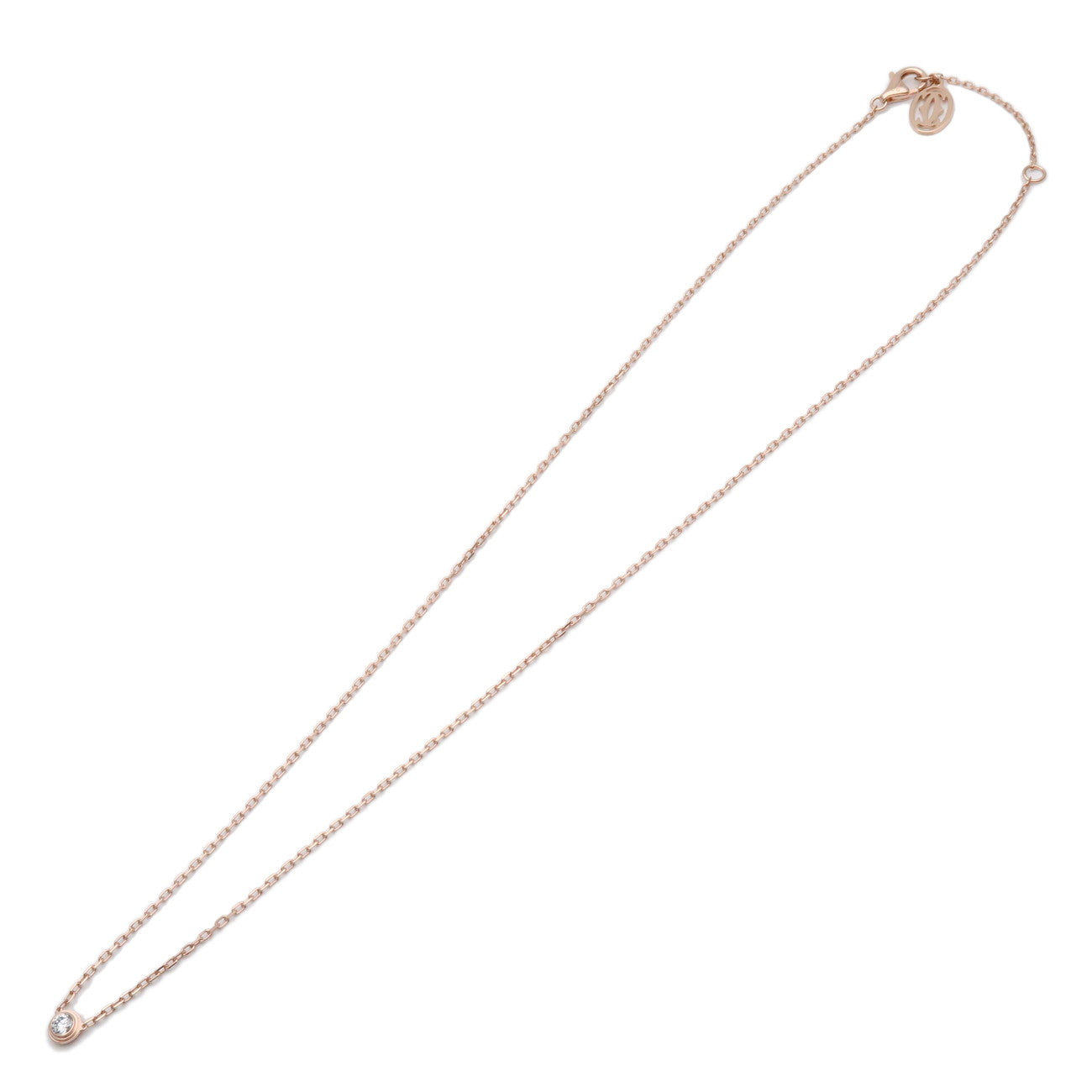 Cartier Diamants Legers Necklace SM Diamond D'amour 0.09ct 750PG
