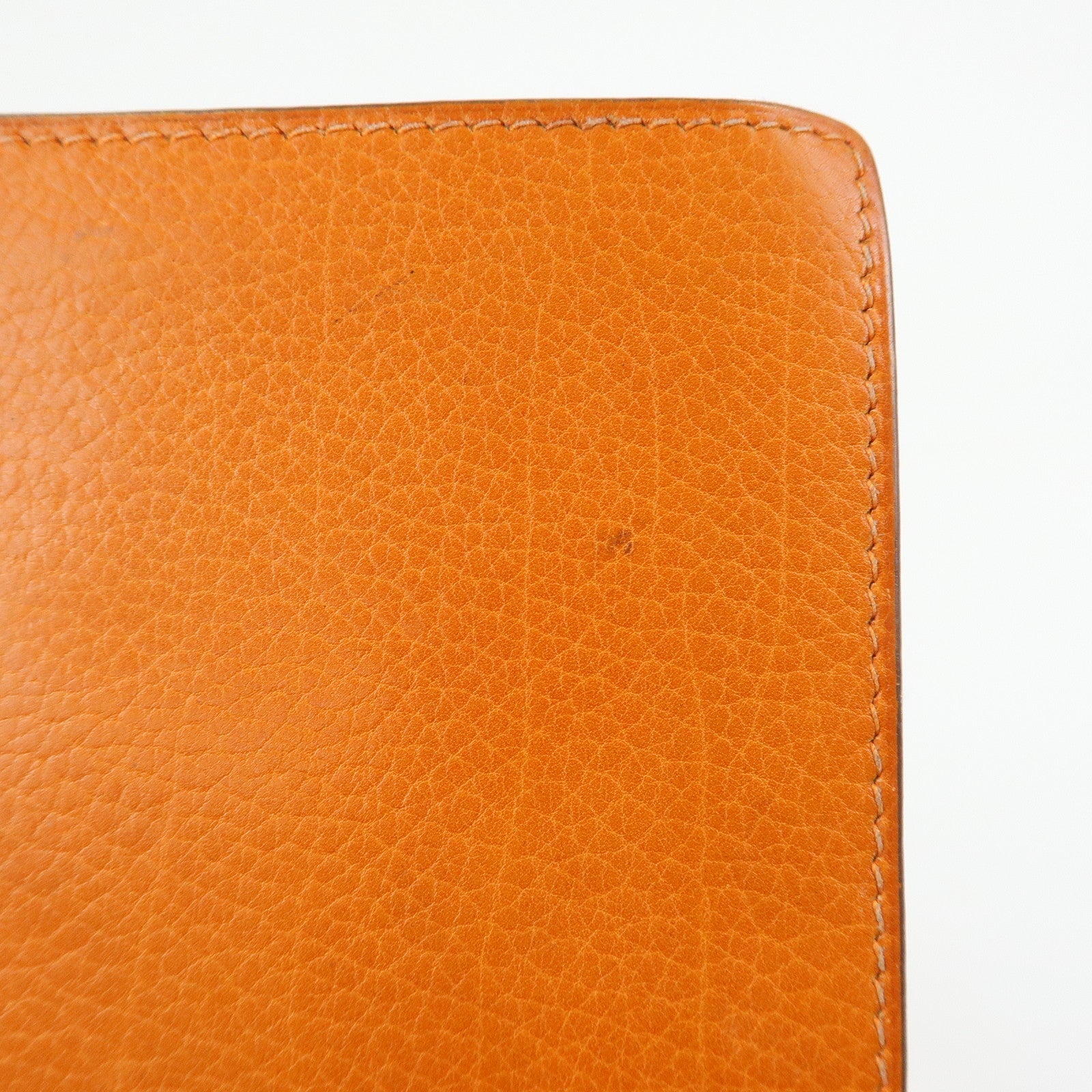HERMES Togo Leather Agenda Cover Planner Cover □I Stamped Orange